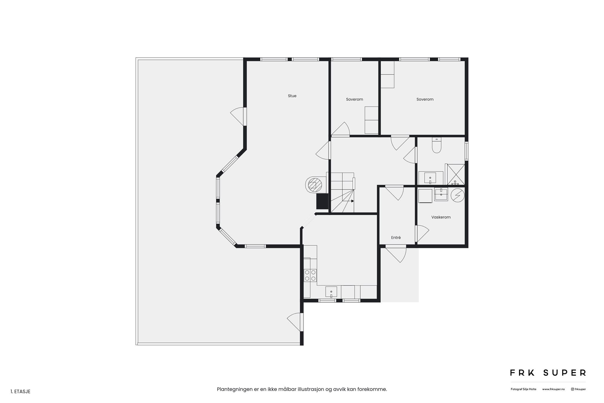 - Planløsning 1. etasje -