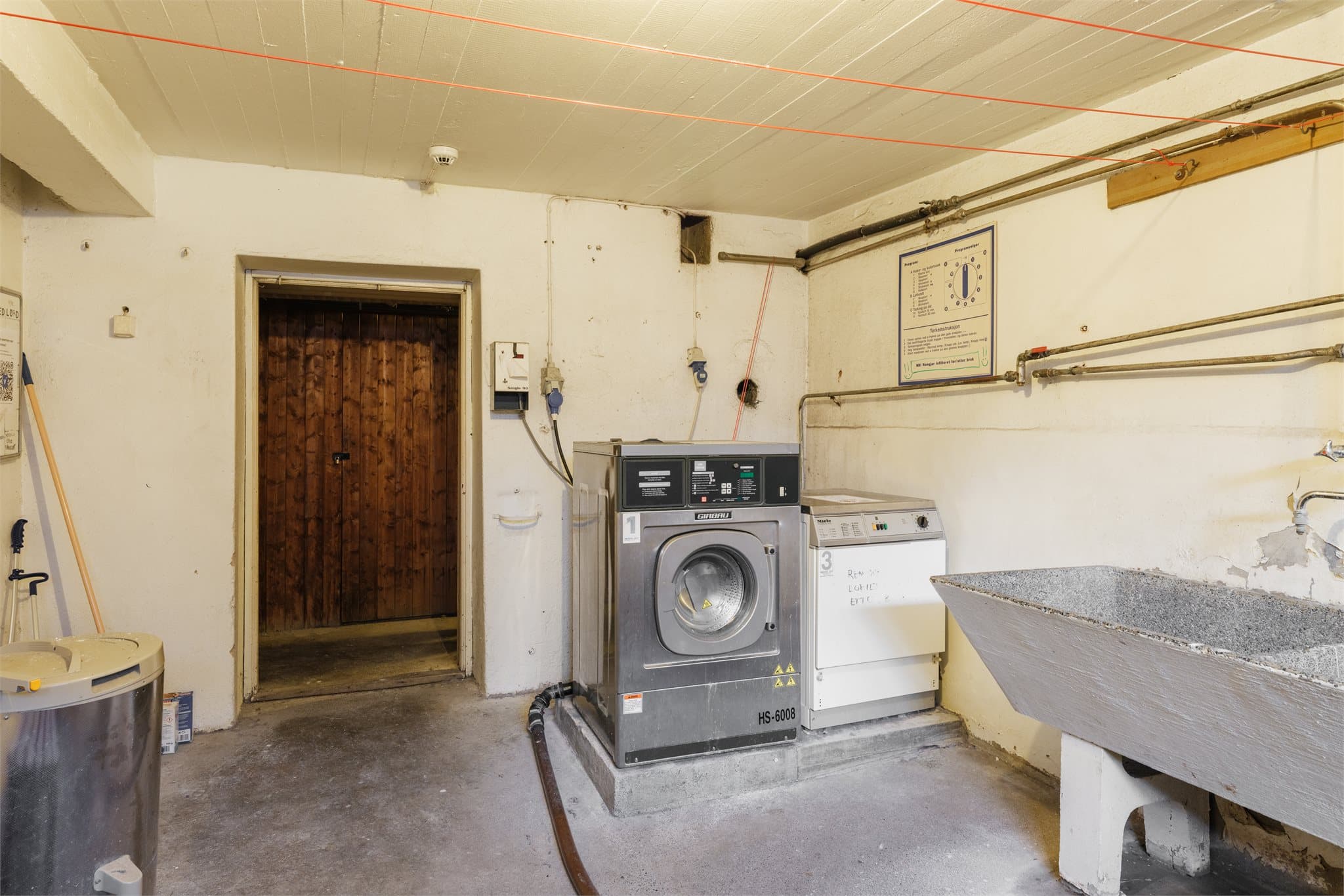 Det er også eget fellesvaskeri.