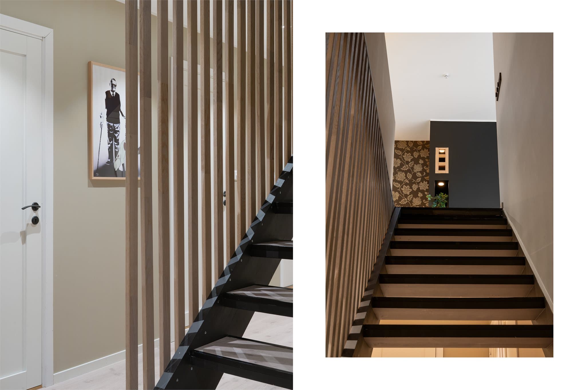 - Vi beveger oss ned i boligens underetasje som har et totalt BRA-i på 67m². Trappen ble oppgradert i 2021 -