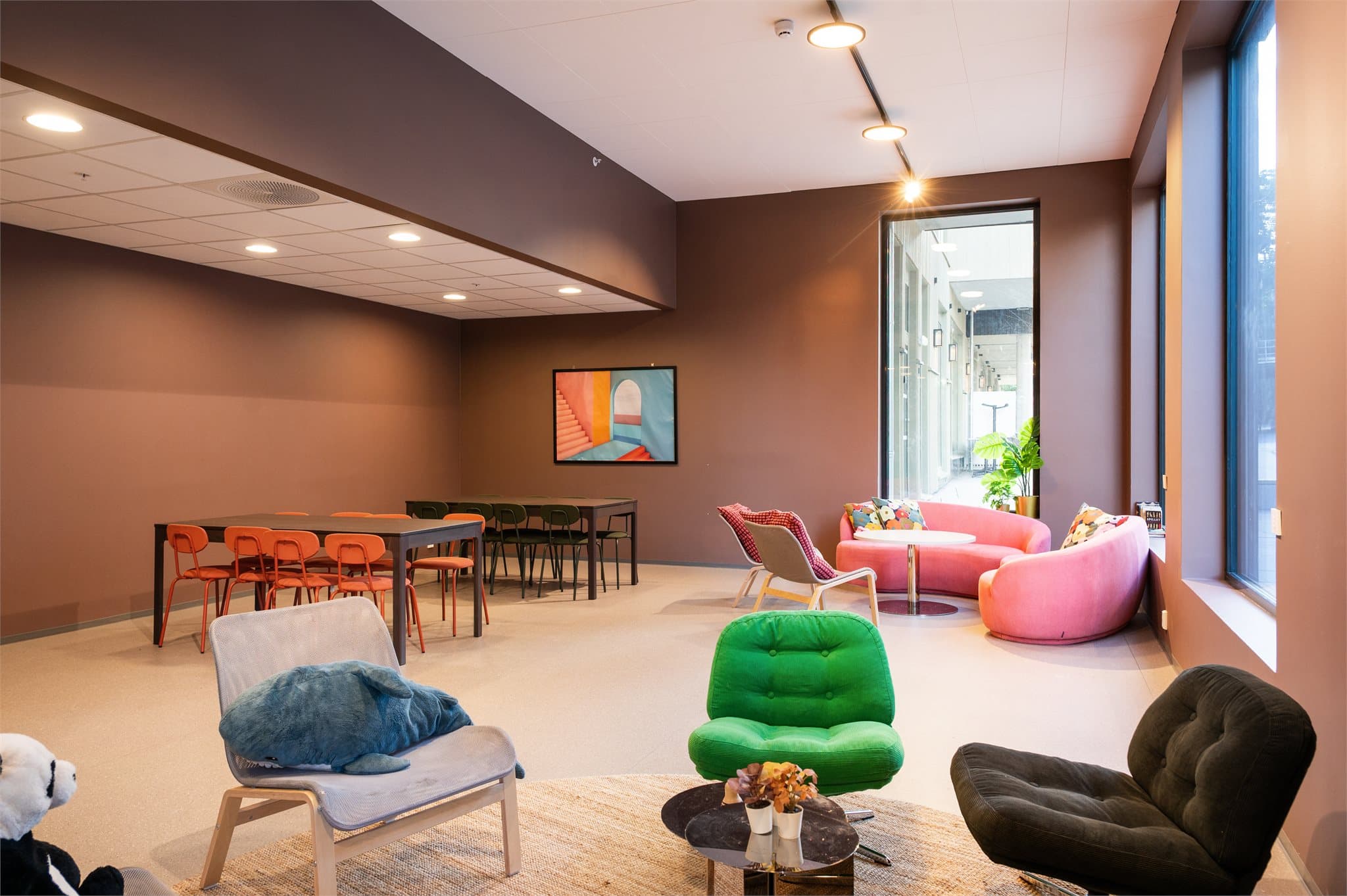 Fellesarealer som kan benyttes av beboerne.