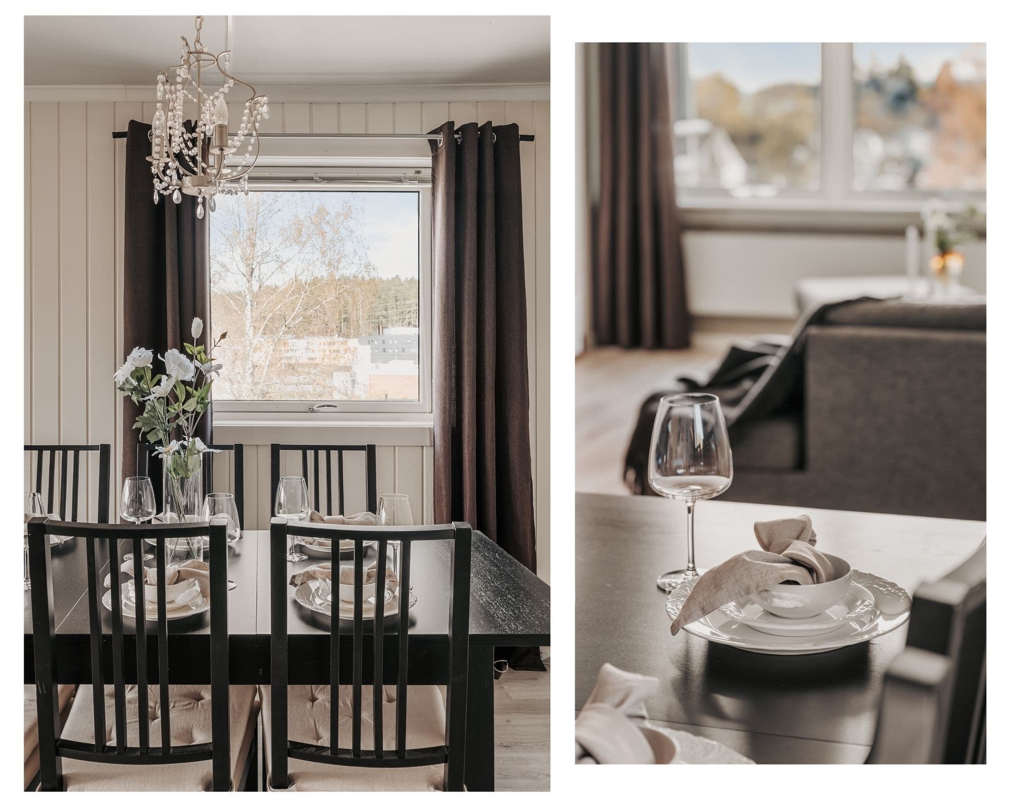 Her kan man invitere venner og familie på hyggelige middager.