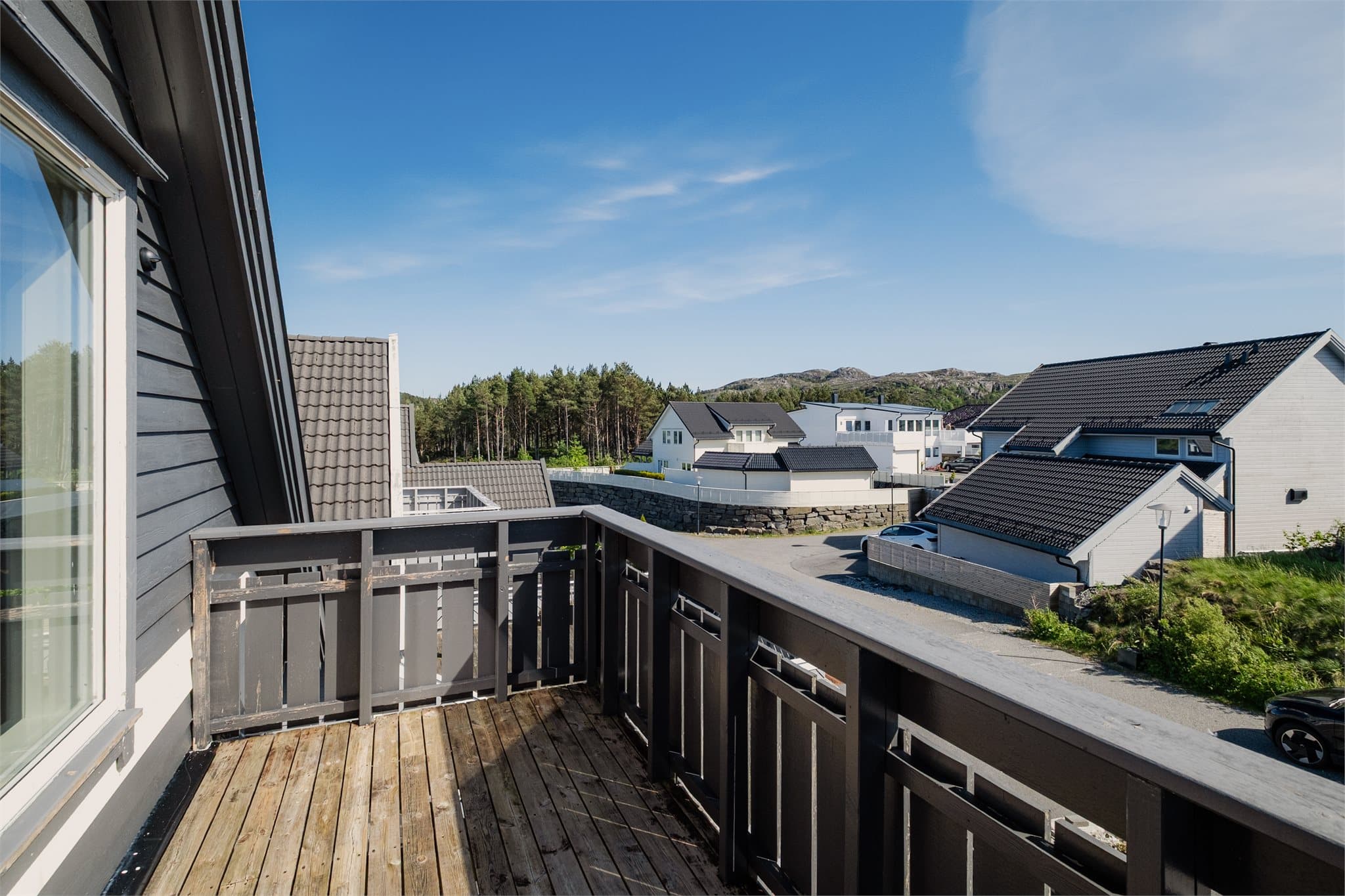 - Nyt morgenkaffe på balkongen på 7m² -