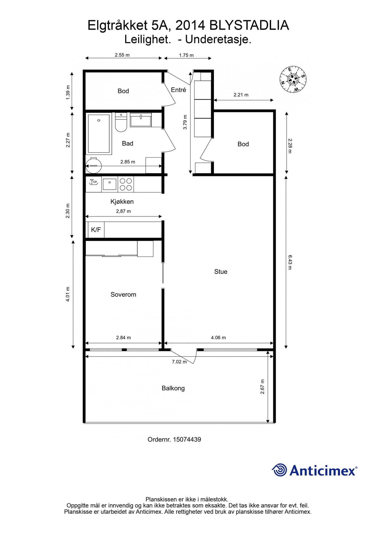 Plantegning - underetasje.