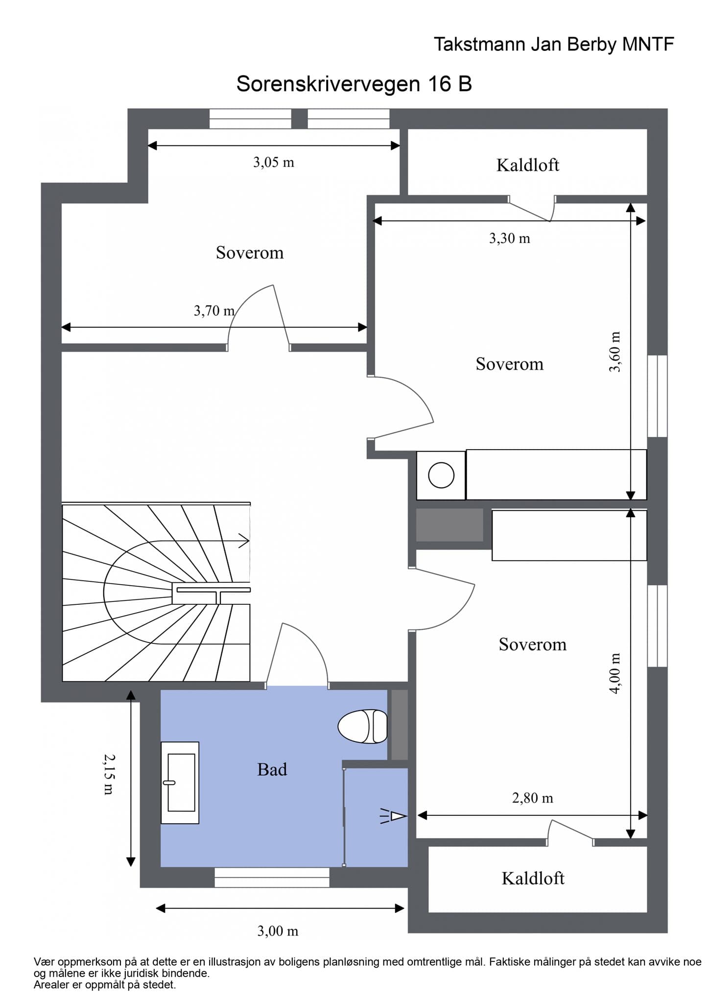 Plantegning 2. etasje.