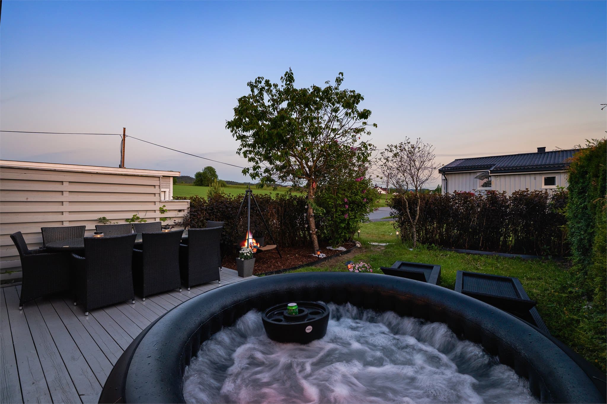 Her får du gode solforhold, lite innsyn og en rolig atmosfære.