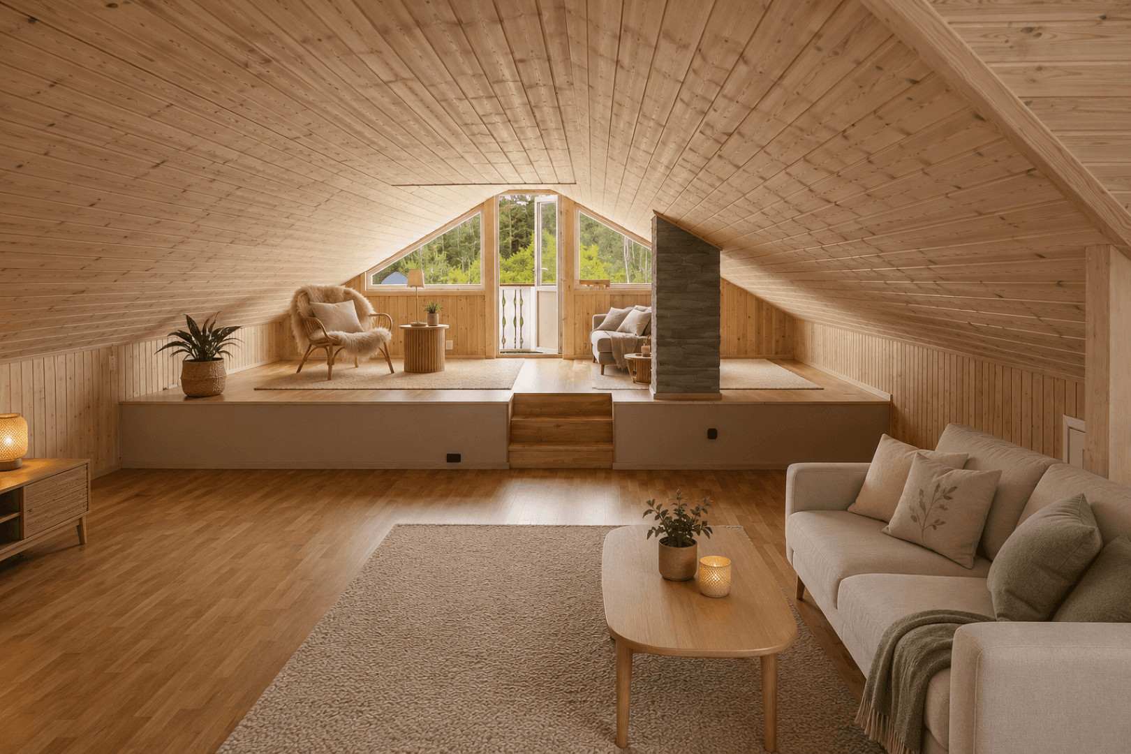 Loft - illustrasjonsbilde