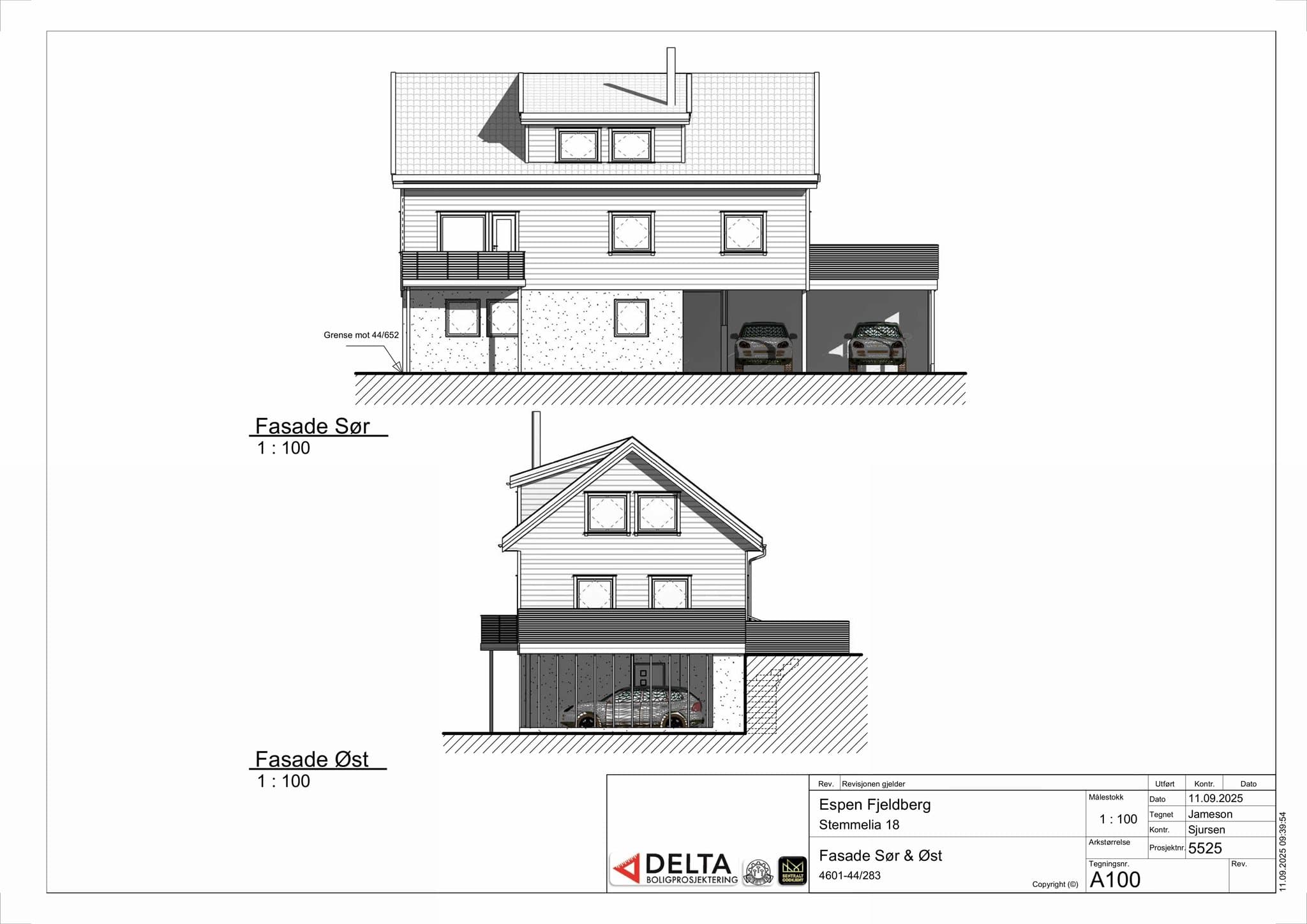 - Tegninger av eneboligen -