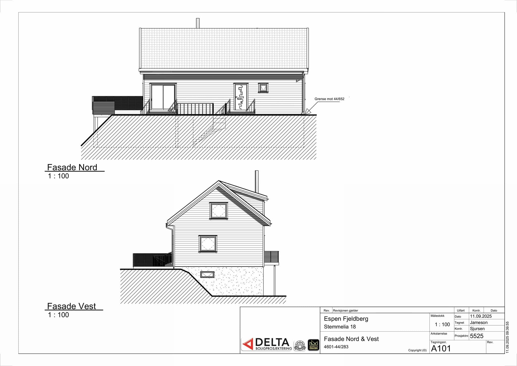 - Tegninger av eneboligen -