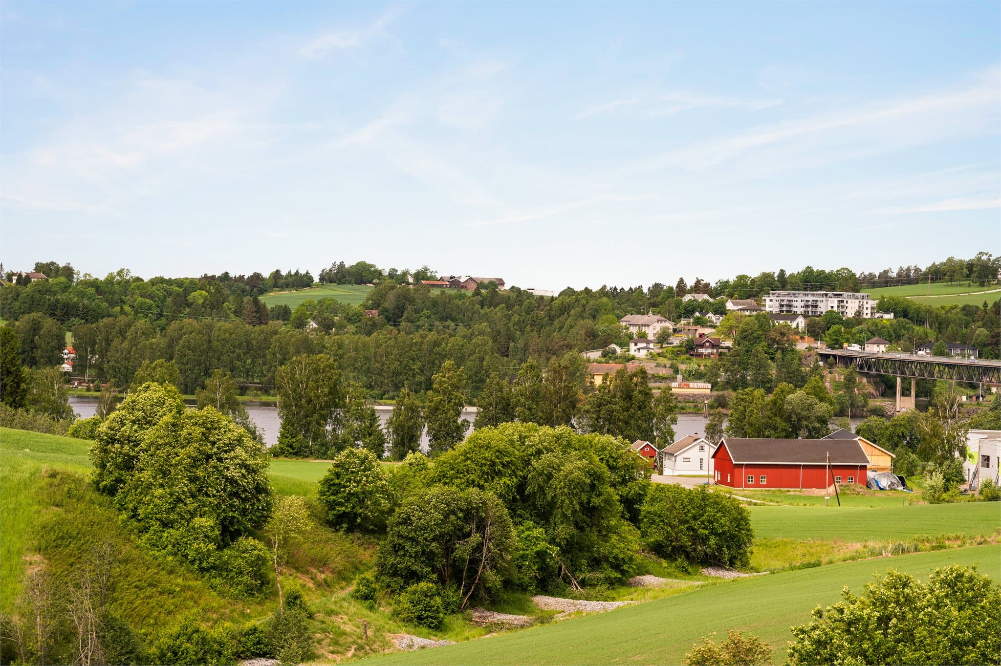 Flott utsikt over landlige omgivelser.
