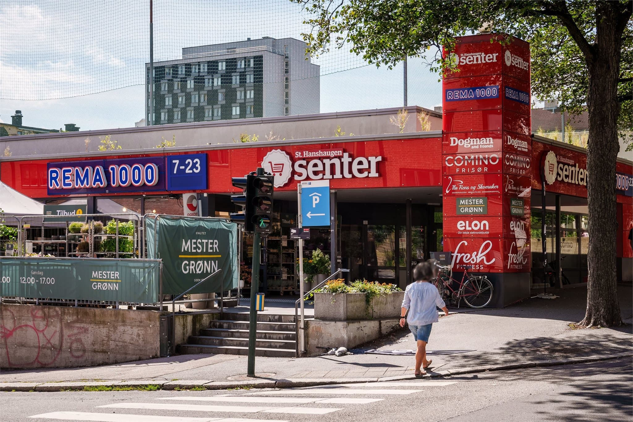 "Alt" av servicefasiliteter finner du innen kort avstand inne på St. Hanshaugen Senter