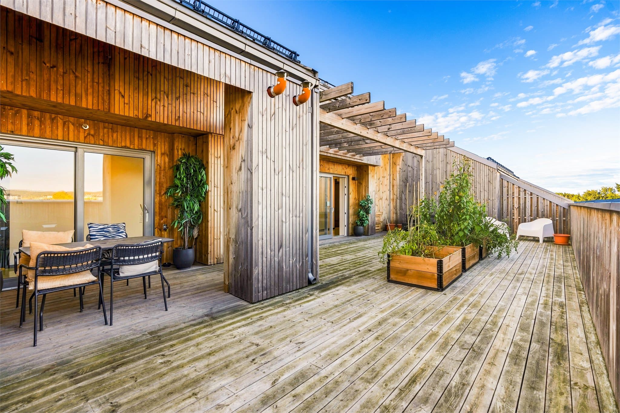 Felles takterrasse for sameiet.