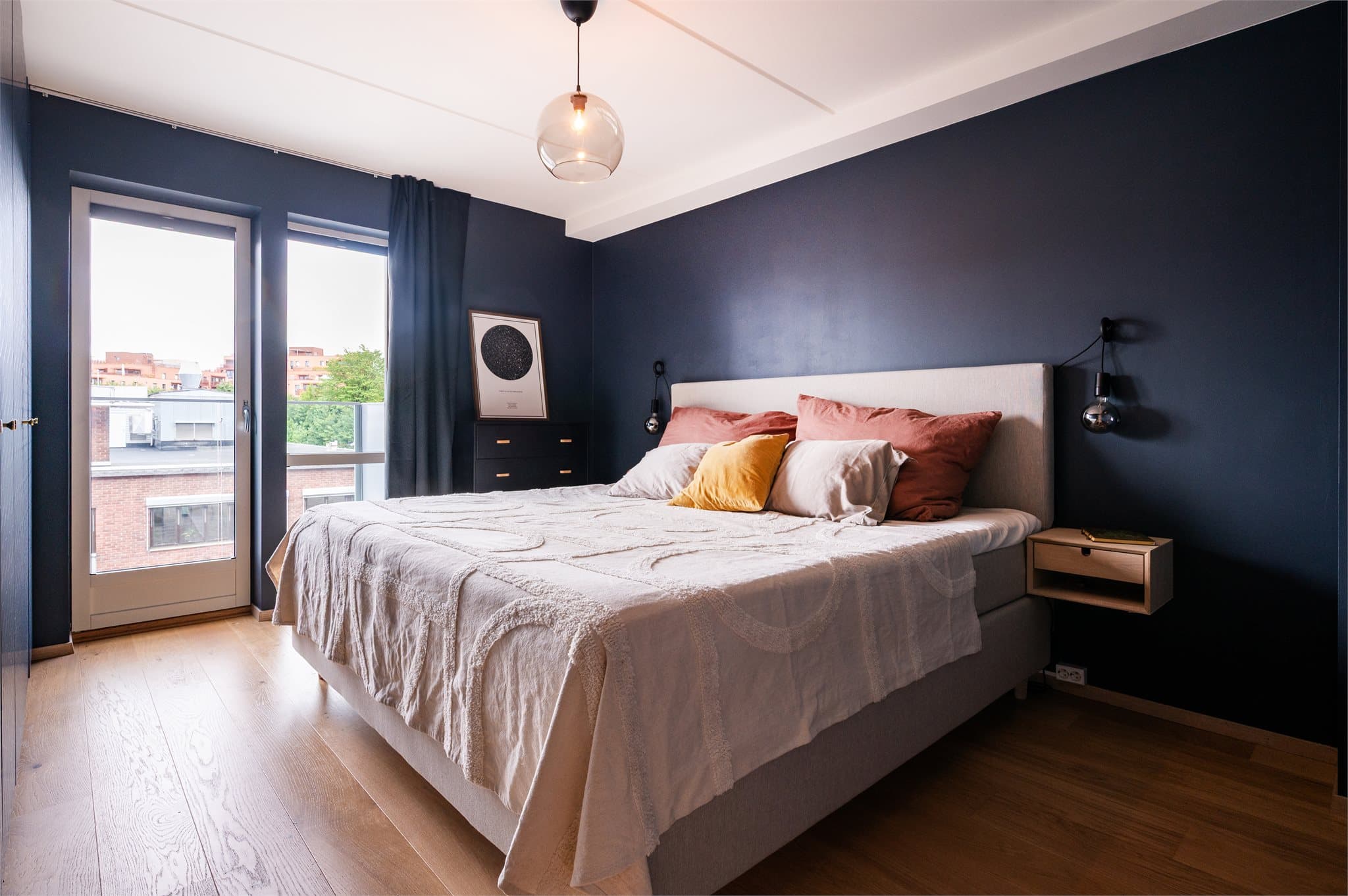 Hovedsoverommet har utgang til egen balkong.