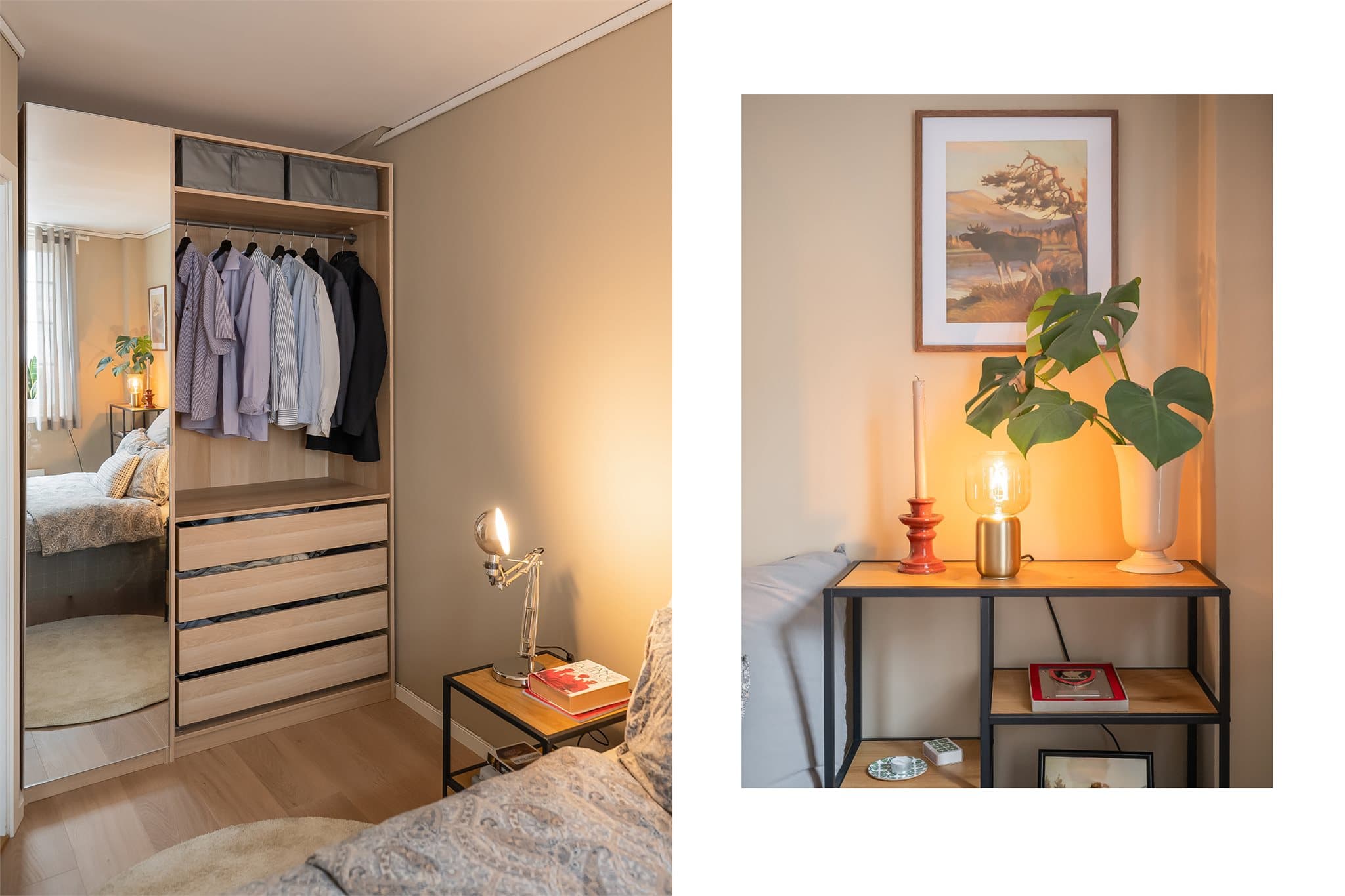 Det er god plass til stort garderobeskap på soverommet.