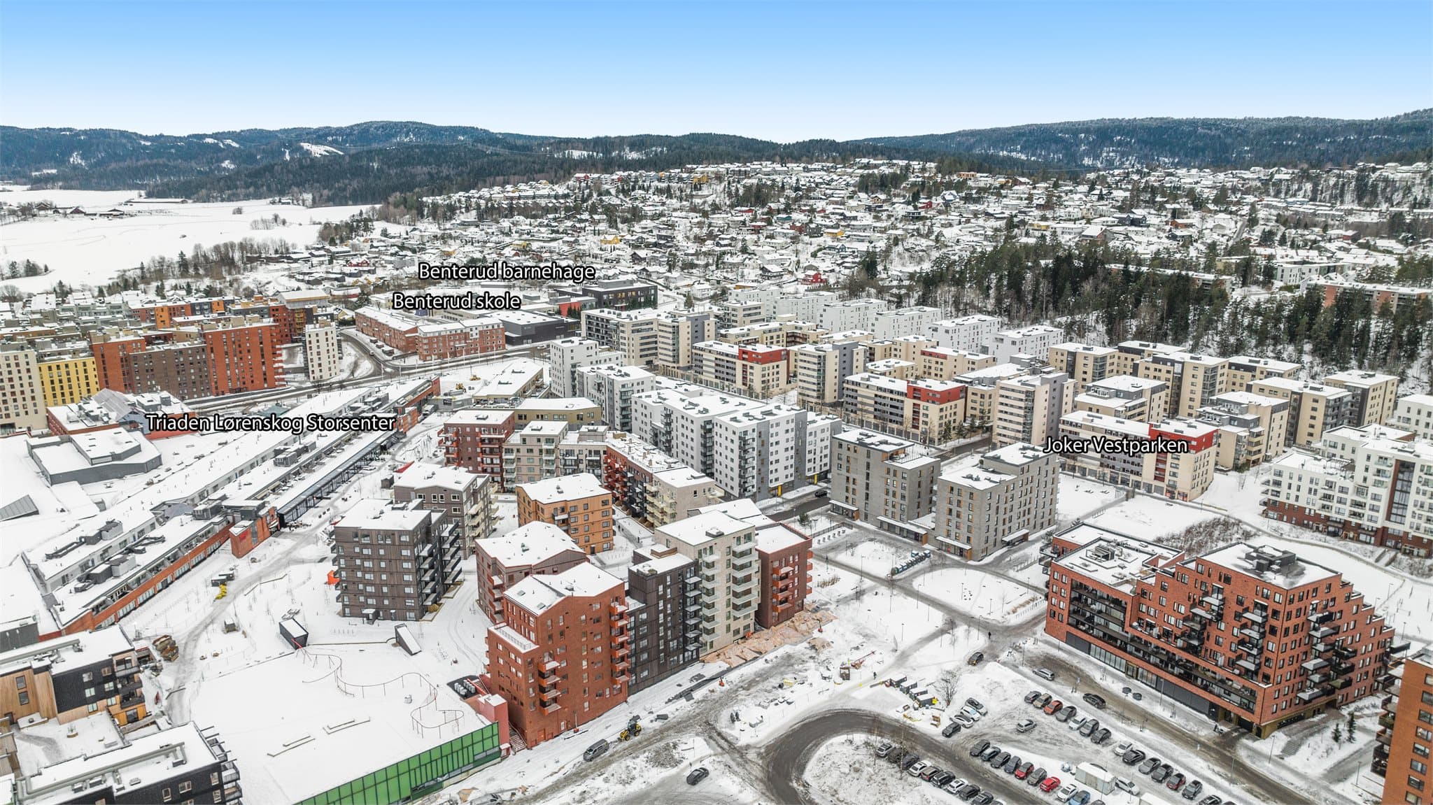 Gangavstand til alt og direkte adkomst til Triaden via parkeringskjeller