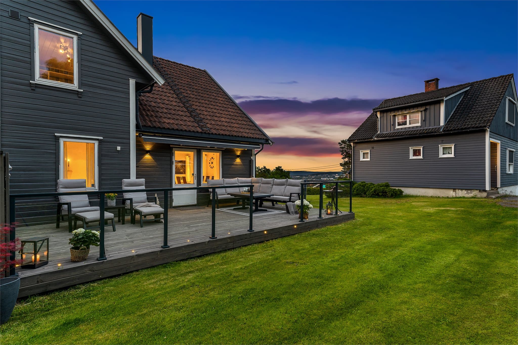 Et trygt og barnevennlig område hvor barna kan leke og løpe fritt uten bekymring for biltrafikk