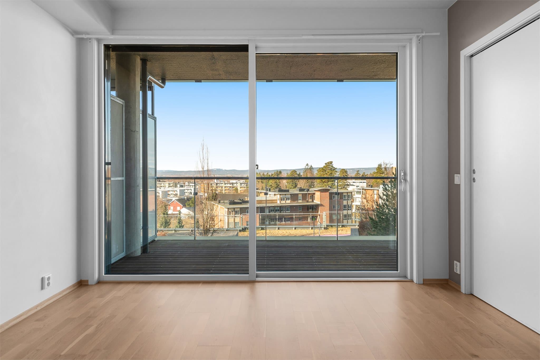 Leiligheten har meget fin utsikt!