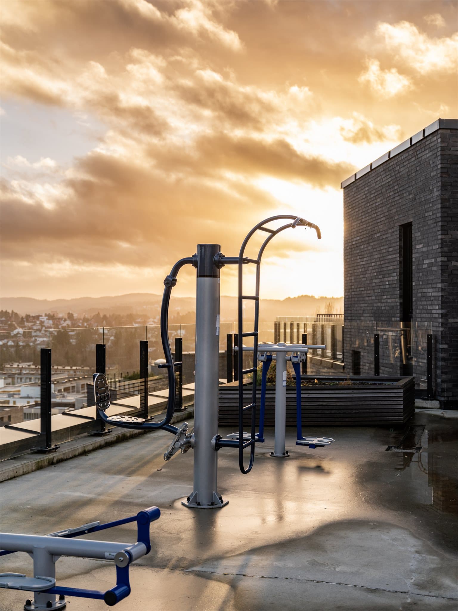 Her kan treningsøkten nytes i friluft med gode solforhold.