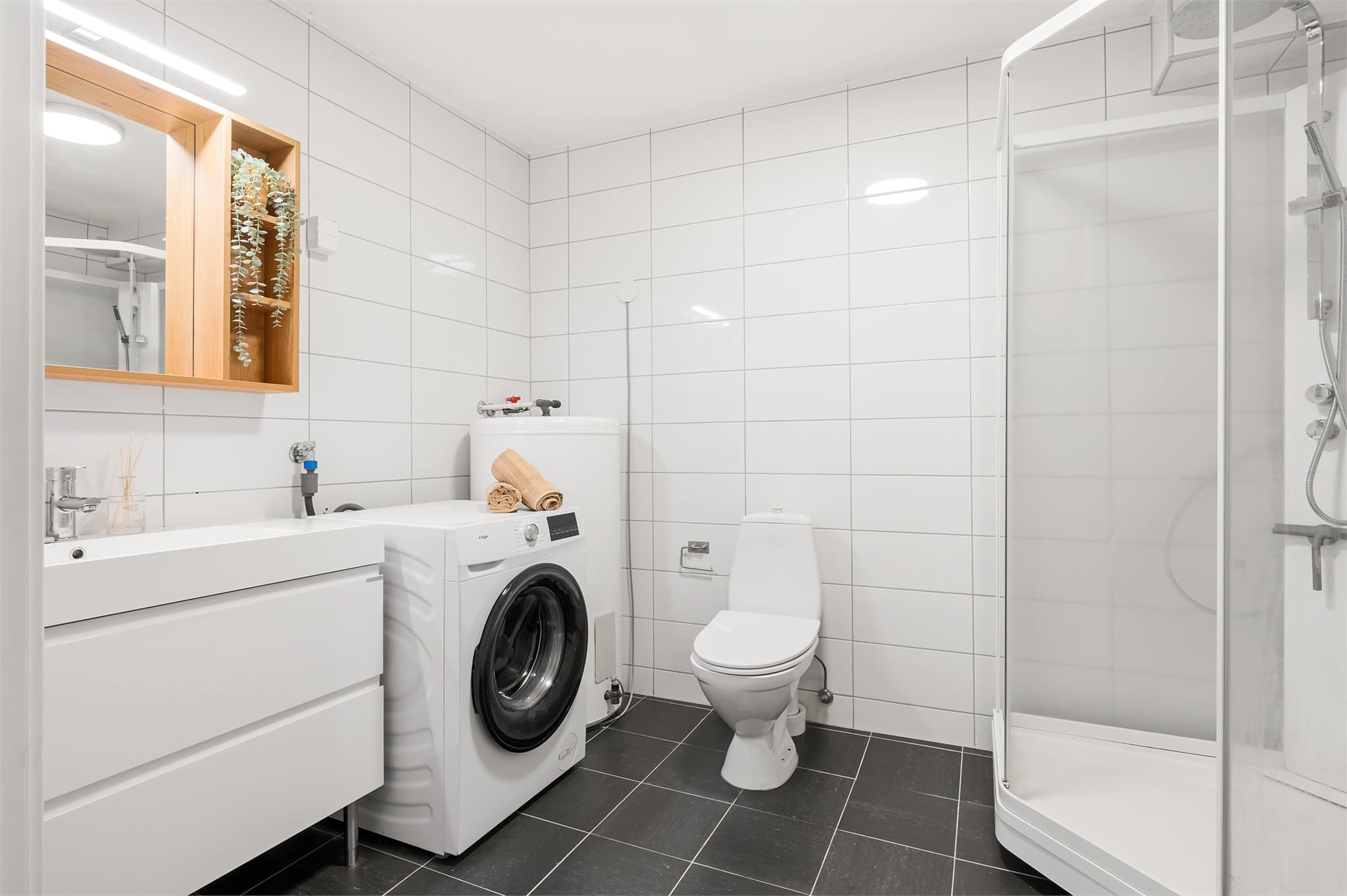 - Lekkert, helfliset bad som måler 6,6 m² -