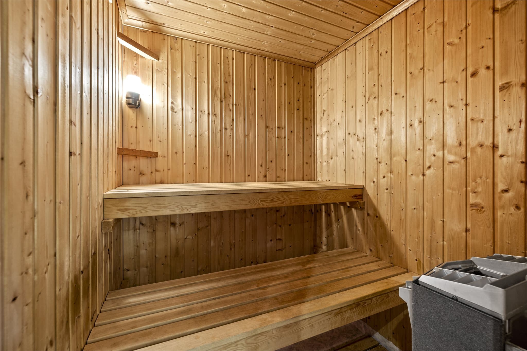 Badstue i tilknytning til boblebad.