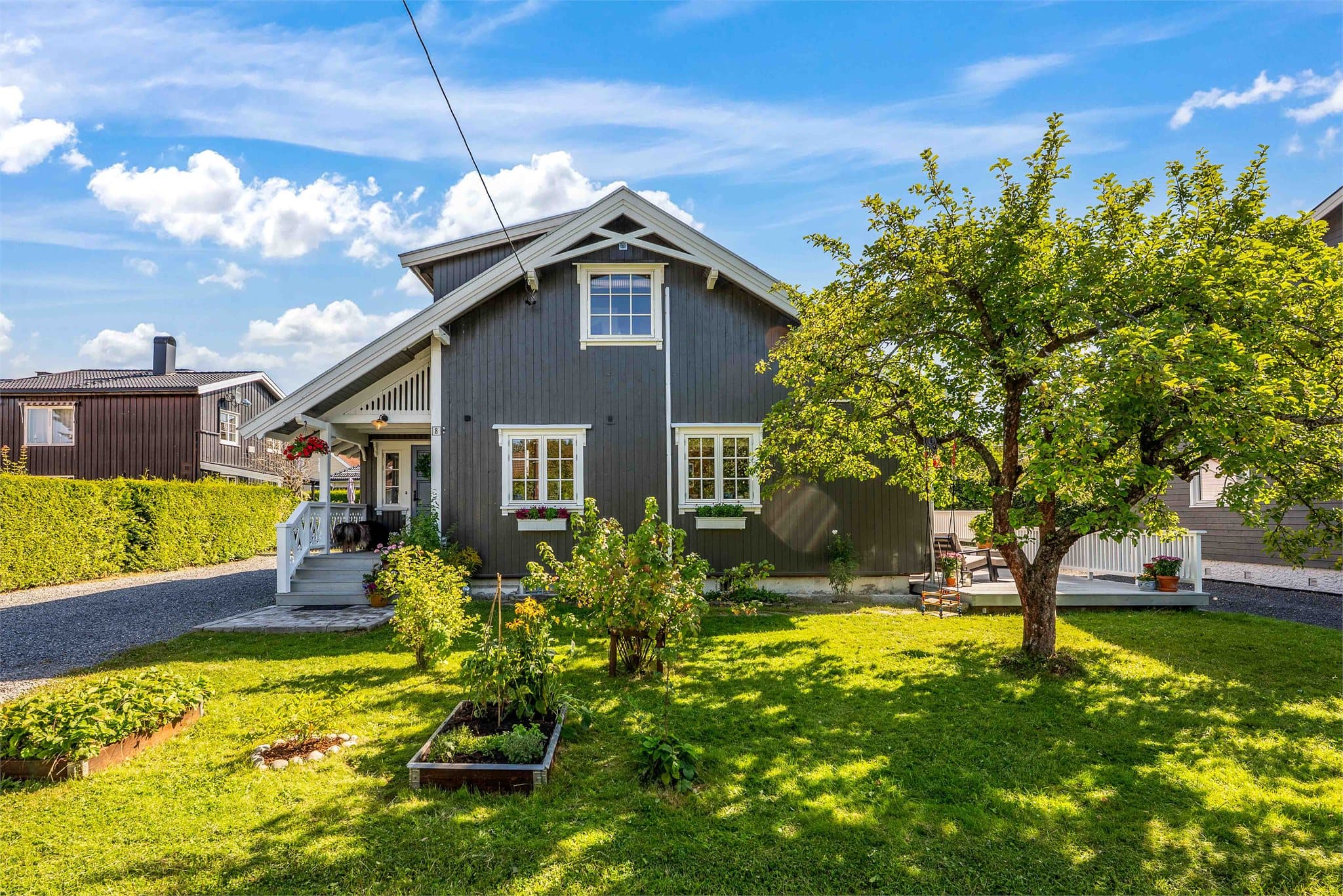 Eiet tomt på 482,6 kvm.