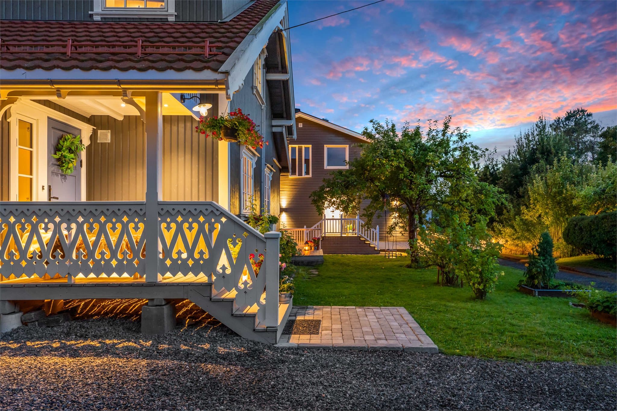 Hyggelig kveldsstemning.