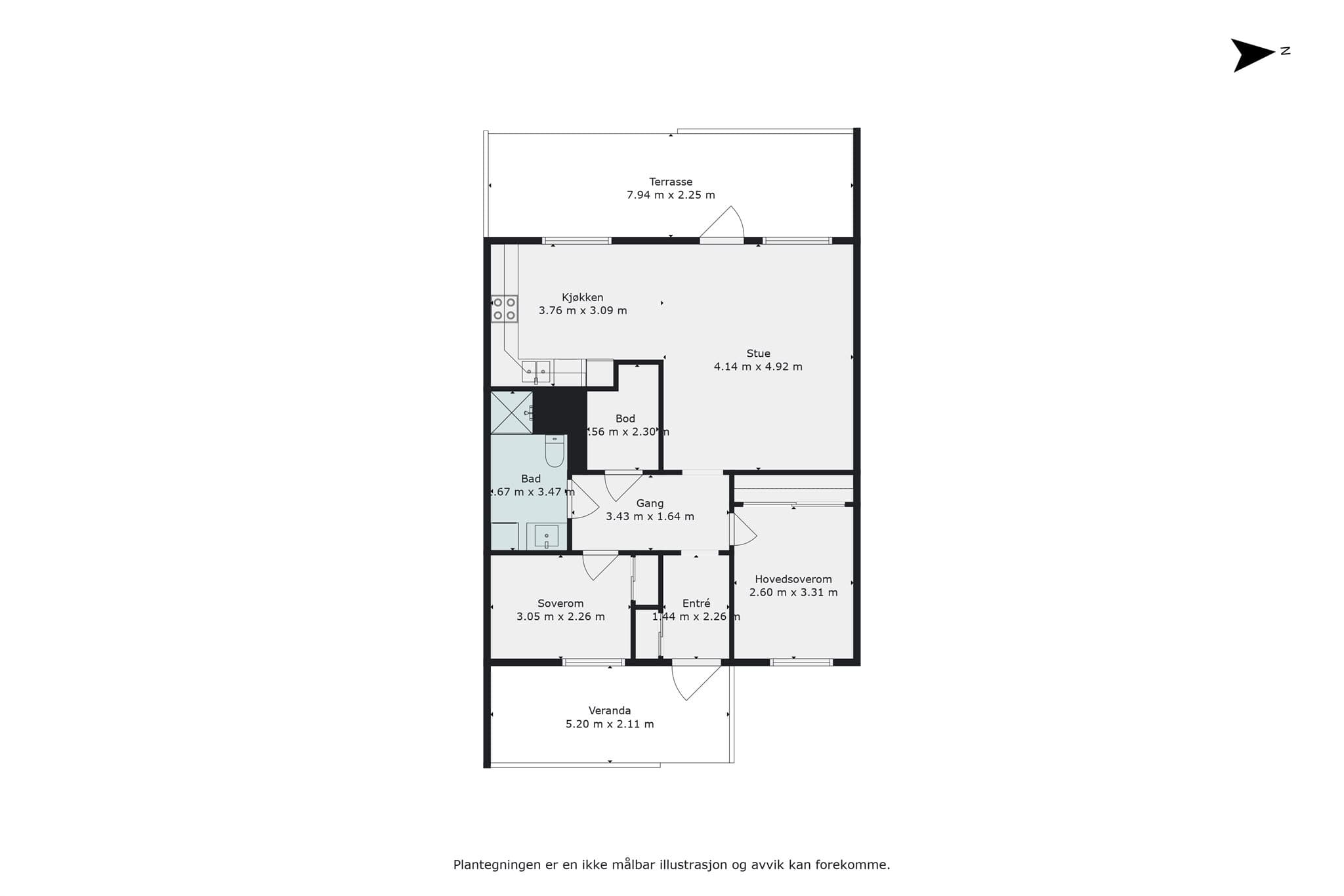 Plantegning Borgenhagen 17.
