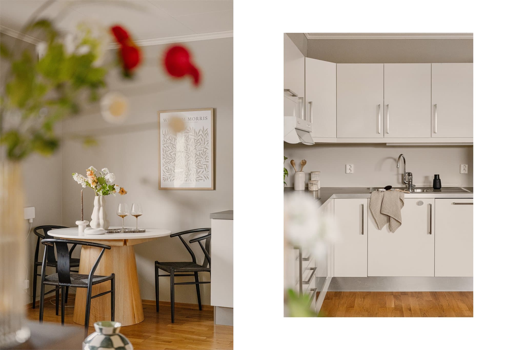 - Gjennomgående lik parkett på alle gulv bidrar til et flott helhetsinntrykk -