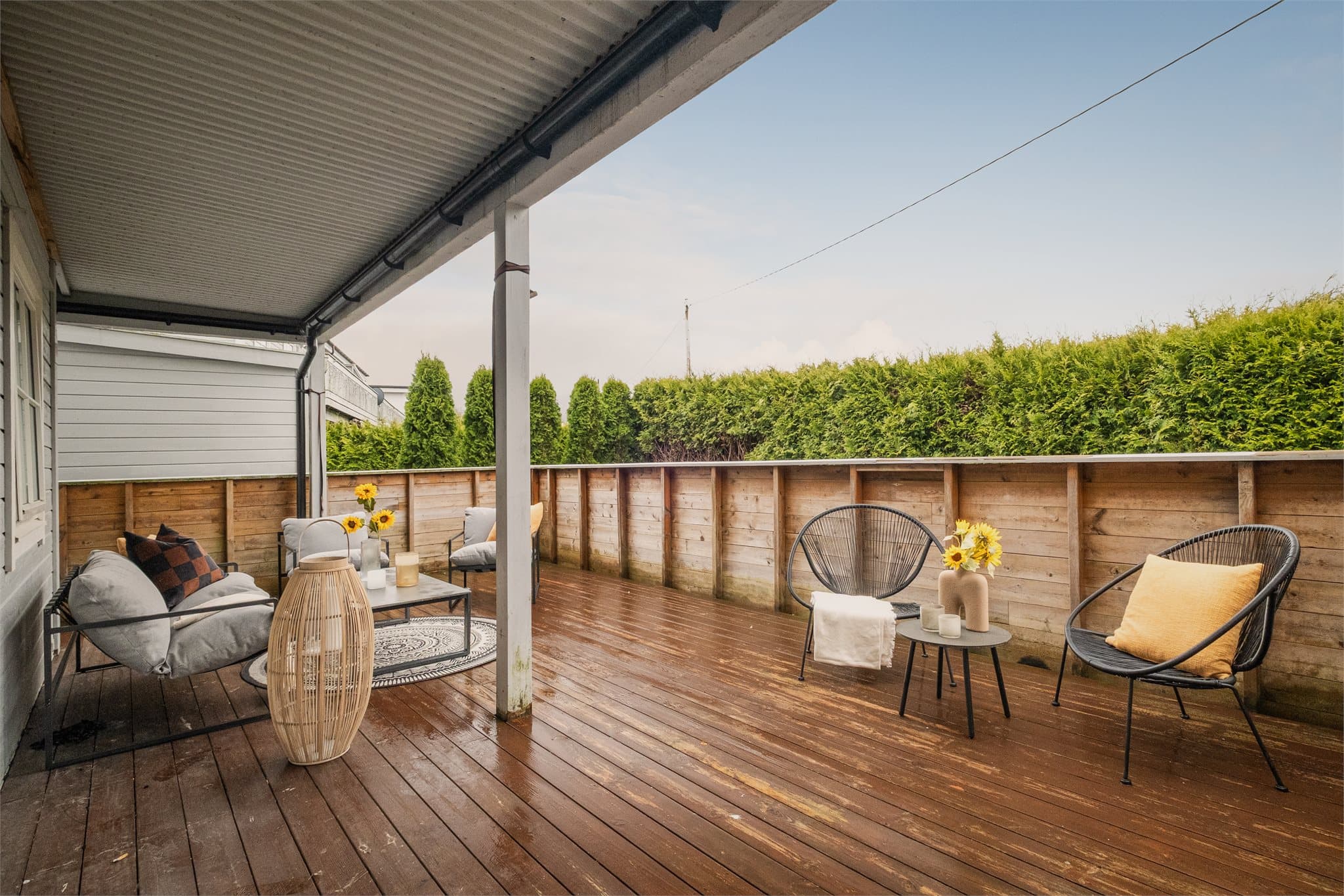 - Terrasseplatting som måler hele 34,7 m² -