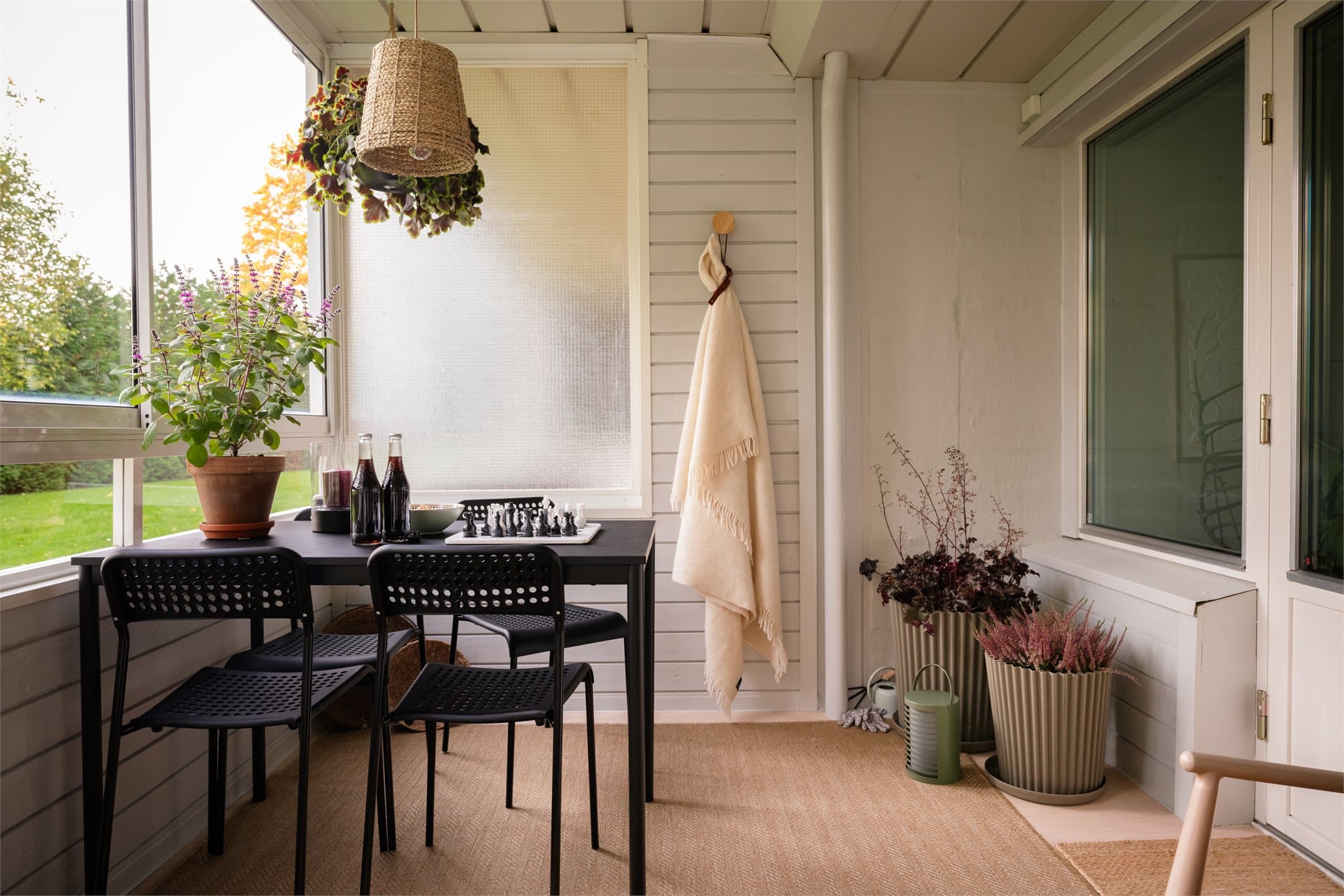 Praktisk og anvendelig som et ekstra rom store deler av året.