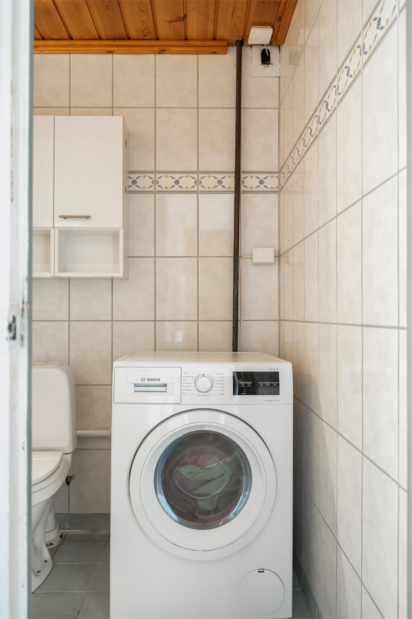 Det er opplegg for vaskemaskin.