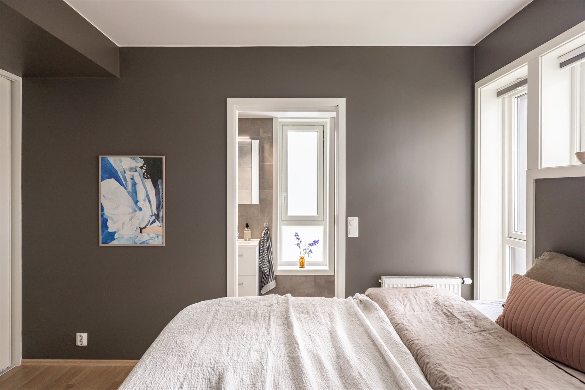 Direkte tilknyttet eget bad.