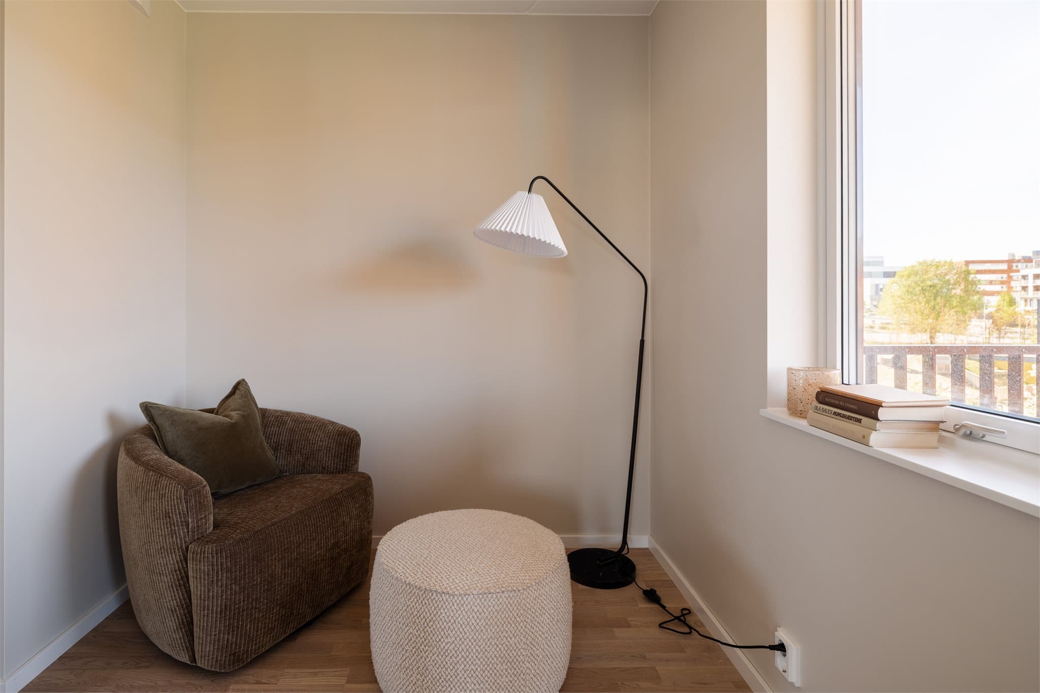 Leilighetens tredje soverom passer også godt som kontor/gjesterom.