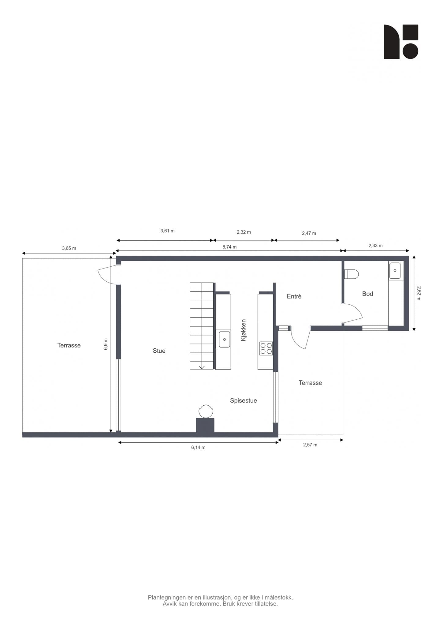Plantegning 1. etasje