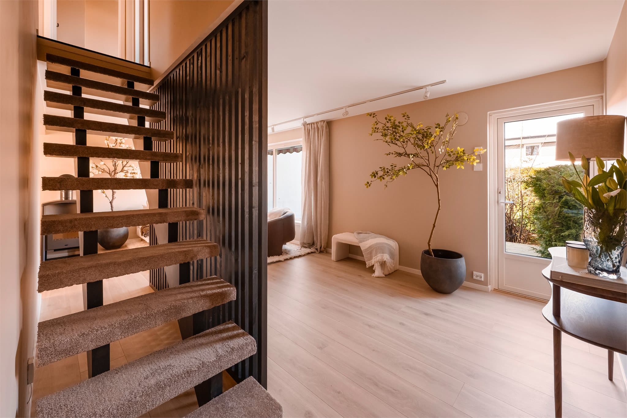 Trappegang med moderne uttrykk.