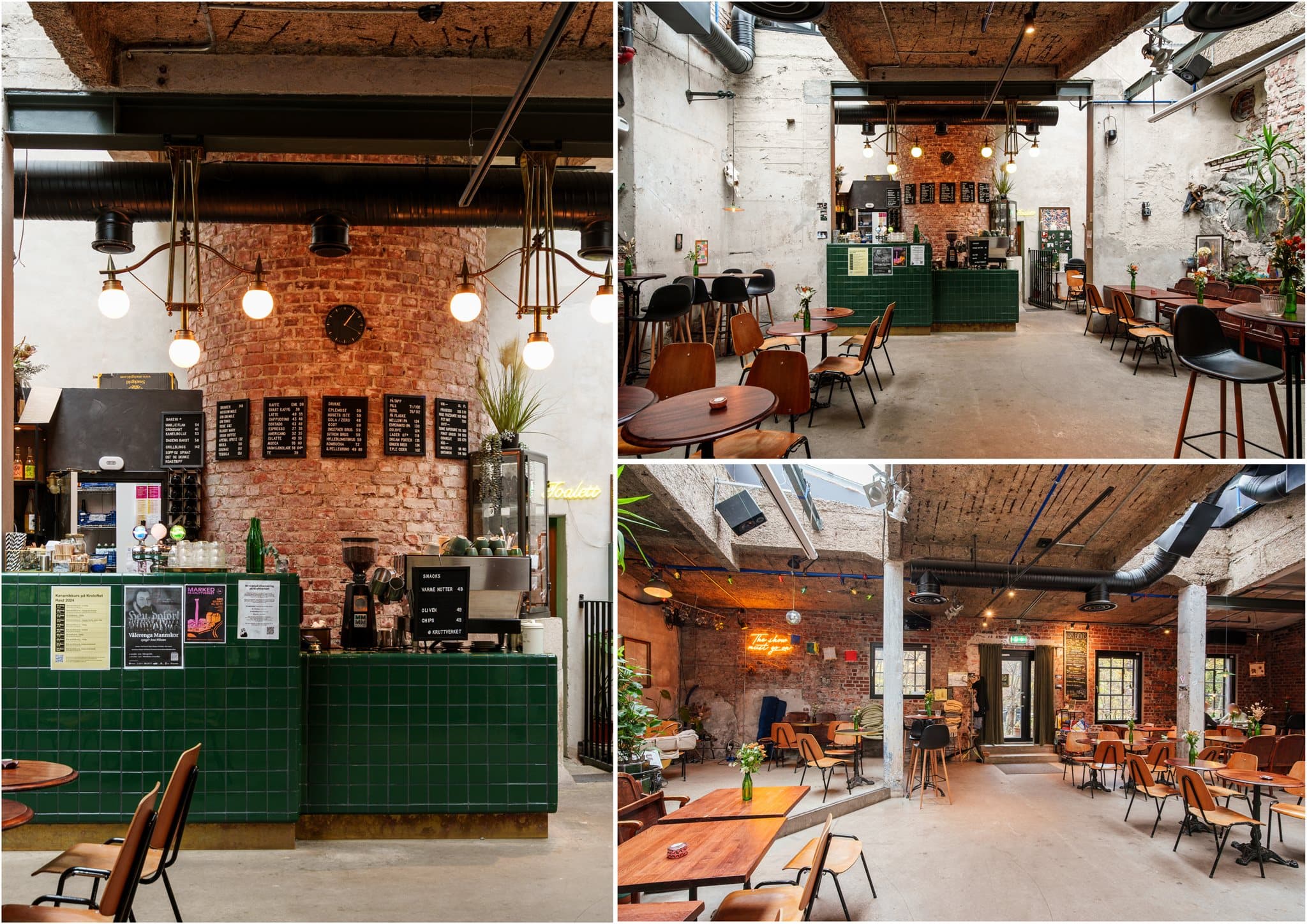 Kruttverket ligger også rett i nærheten enten man vil ta en kopp kaffe eller et glass med venner, så er det stedet å være.