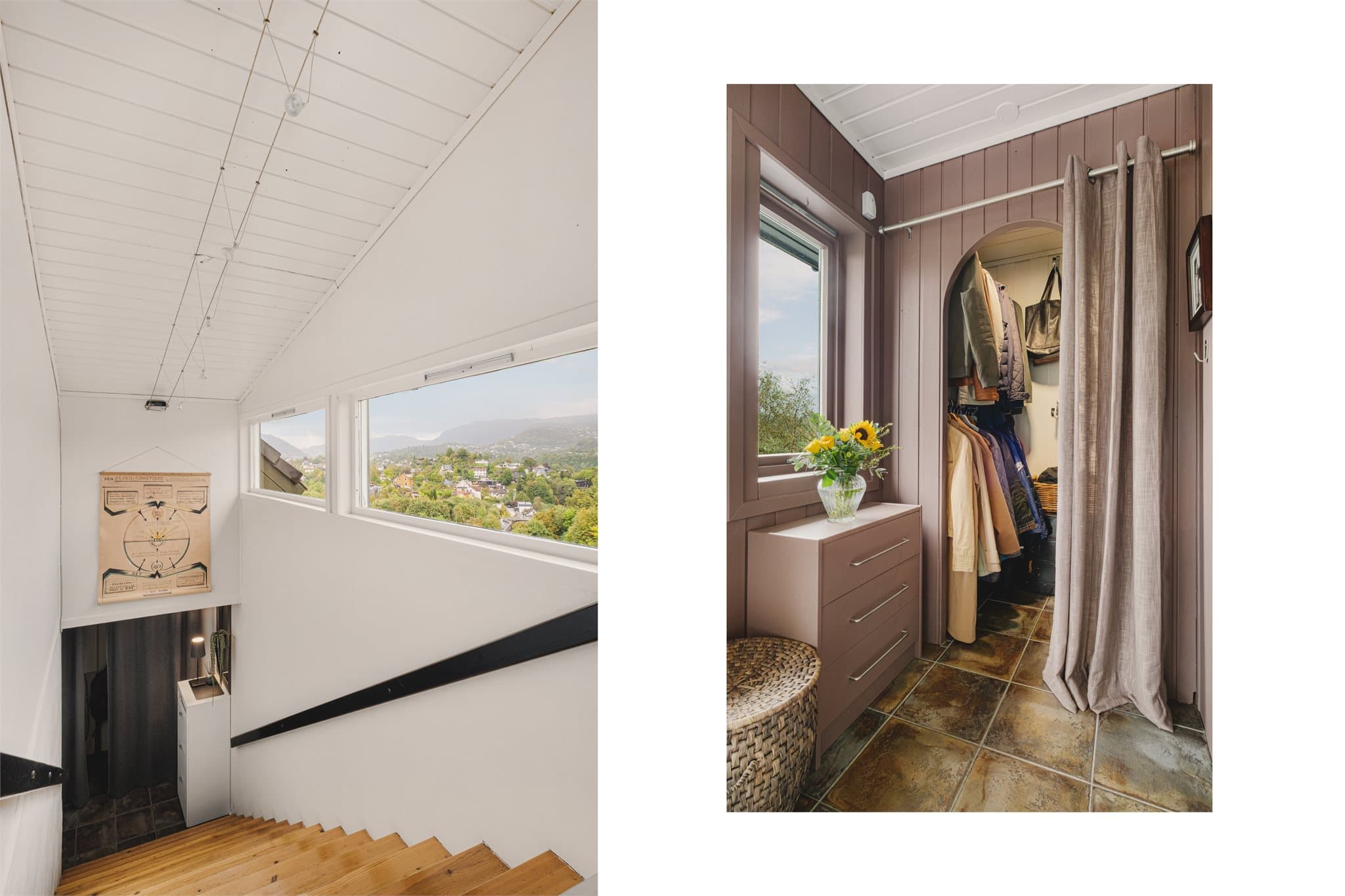 - Trapp opp fra inngangsparti til garderobe i 2.etasje -