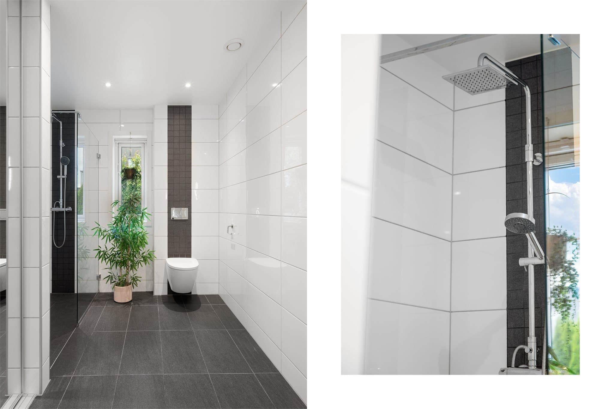 - Badet måler 9,8m² -