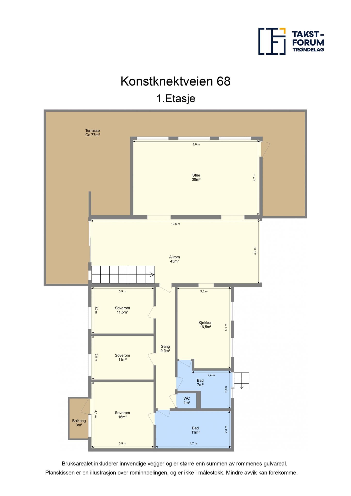 Plantegning - 1. etasje
