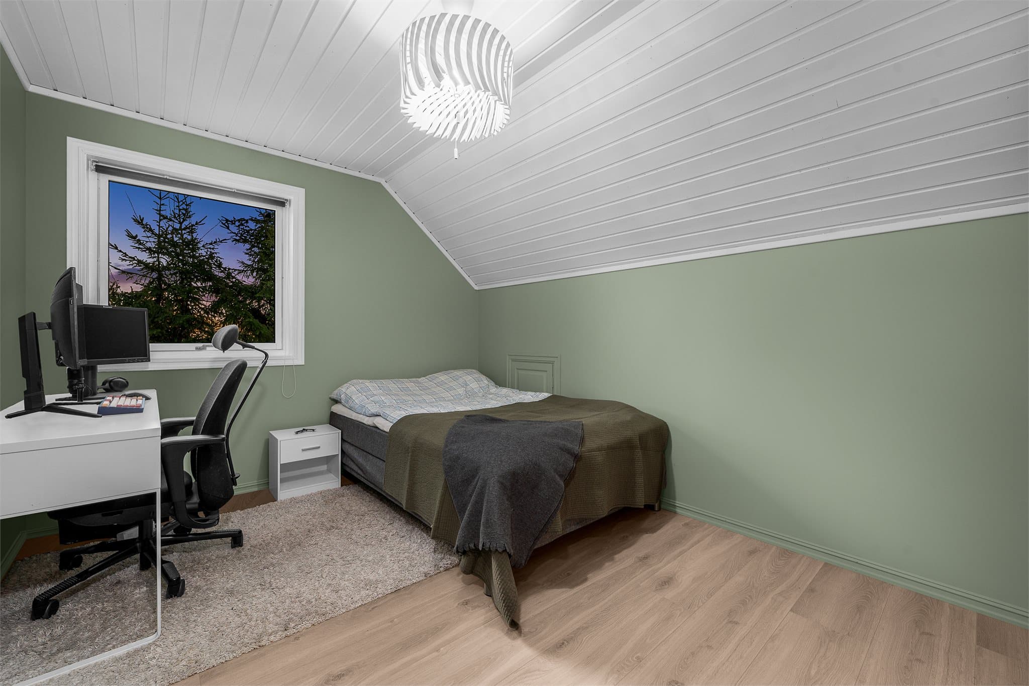 Kveldsstemning soverom.