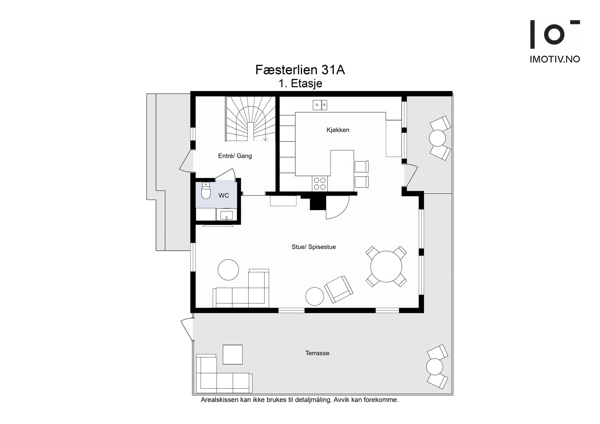 - Planløsning hovedplan -