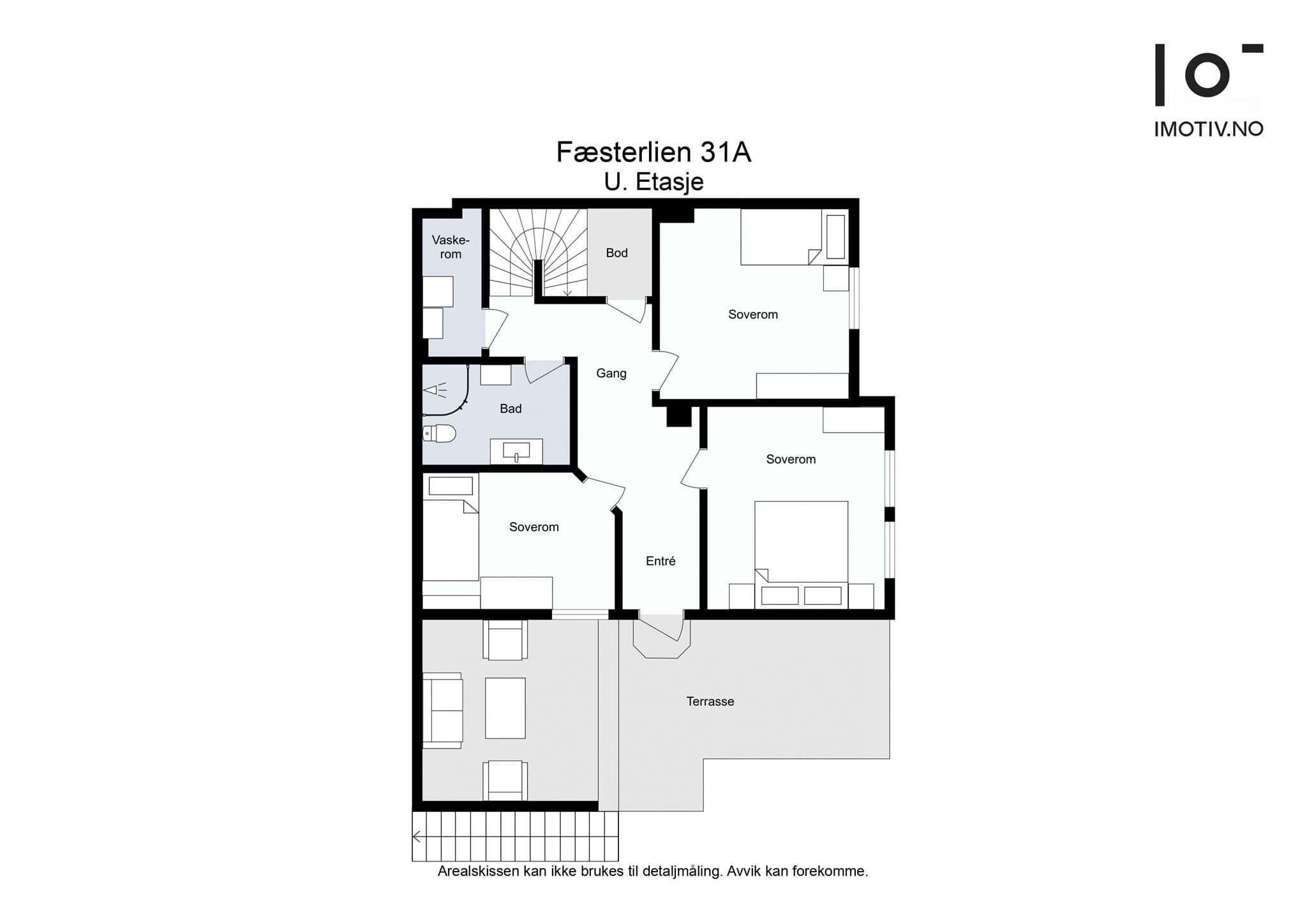 - Planløsning underetasje -