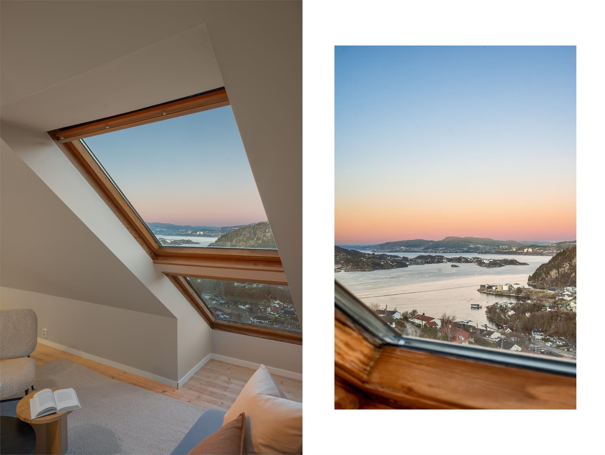 - Generøse takvinduer slipper inn godt med naturlig lys og bidrar til en god romfølelse -