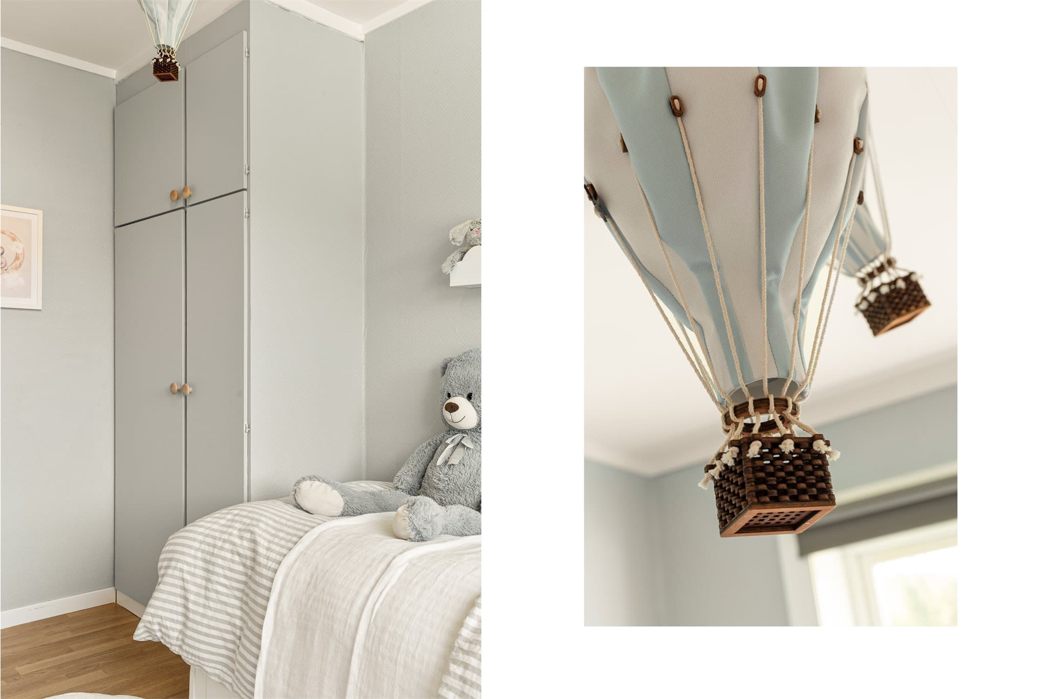 - Godt med plass i innbygget garderobeskap -