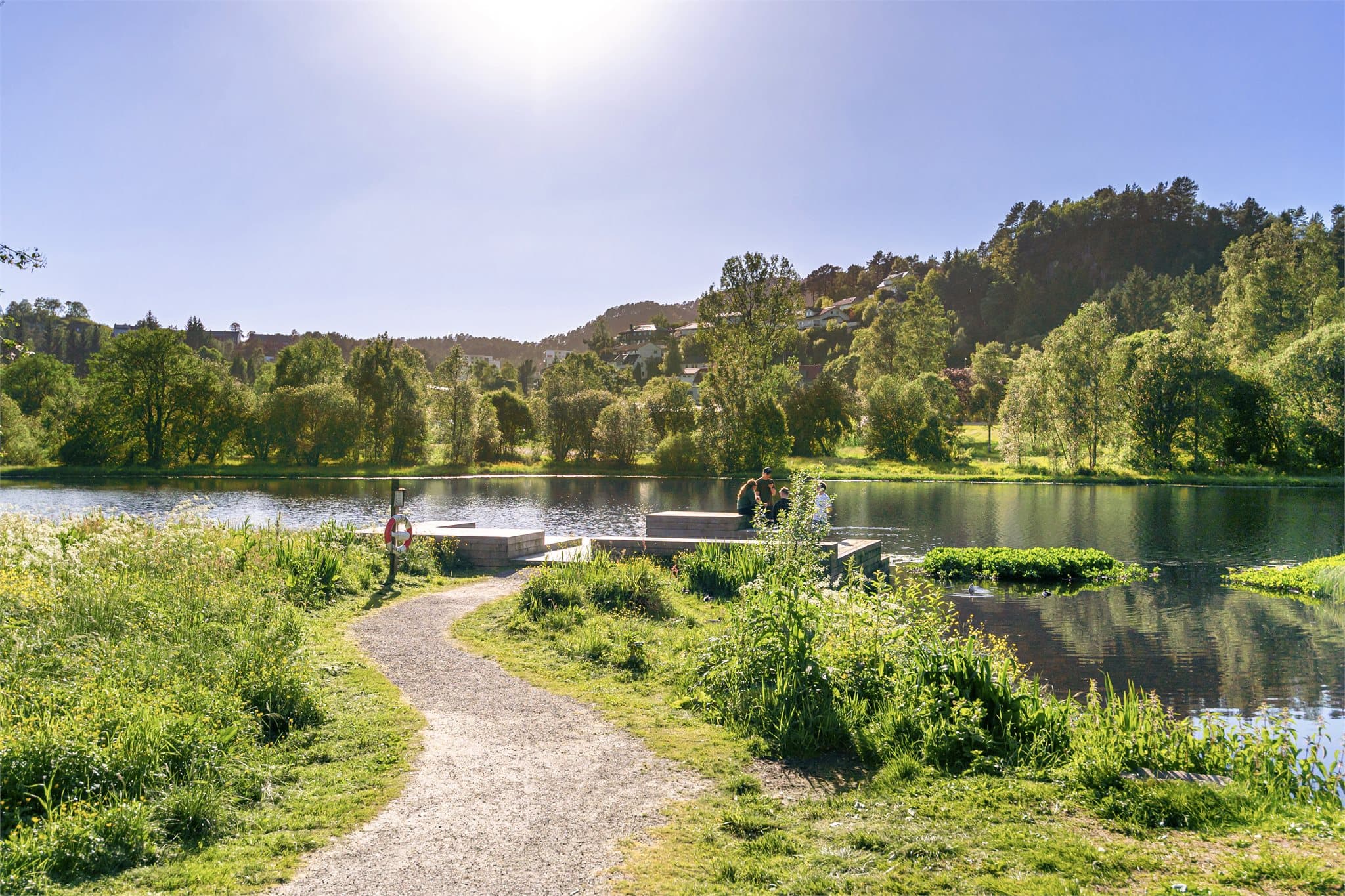 - Flotte tur- og bademuligheter i og rundt ortuvannet -