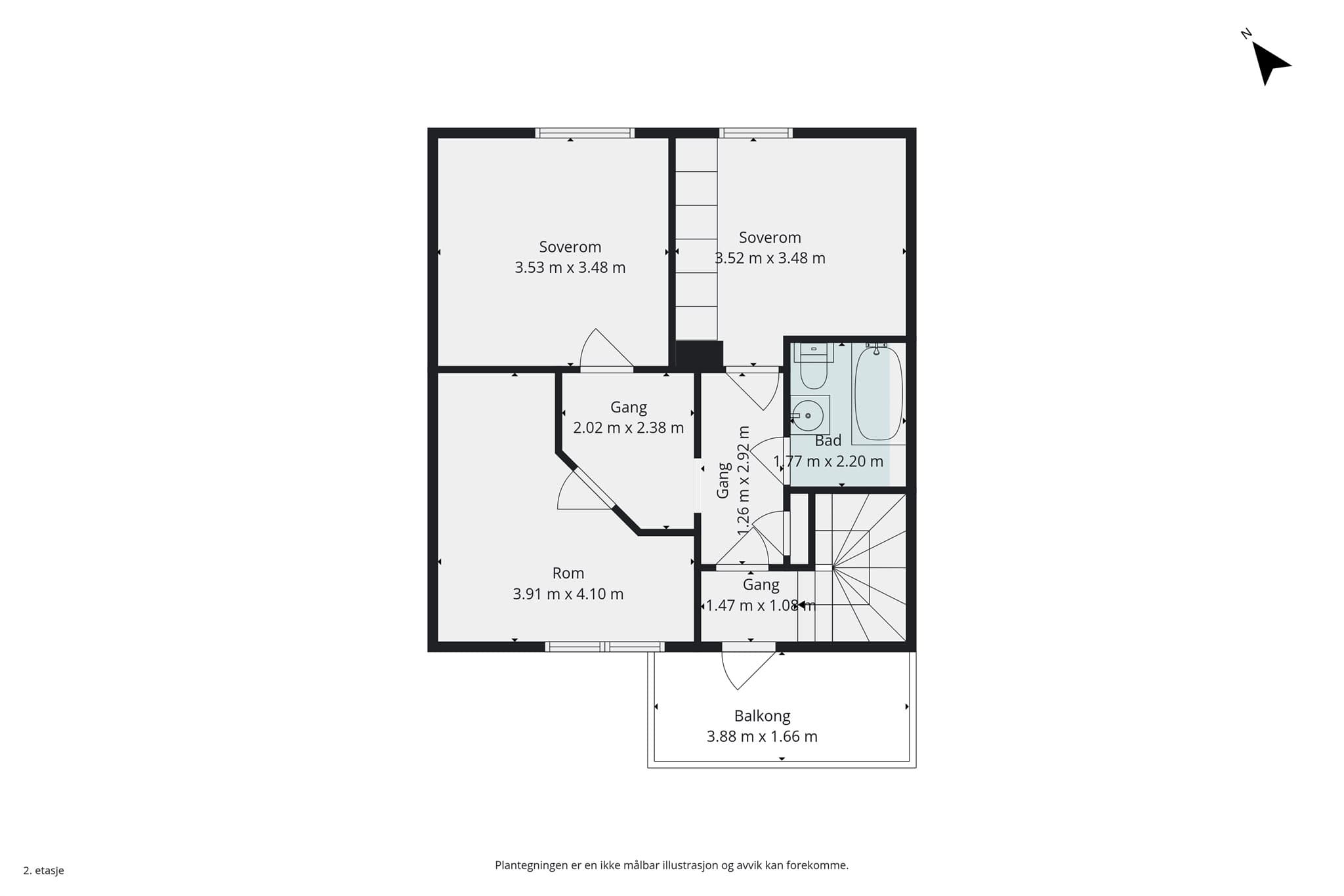 Plantegning 2.etasje.