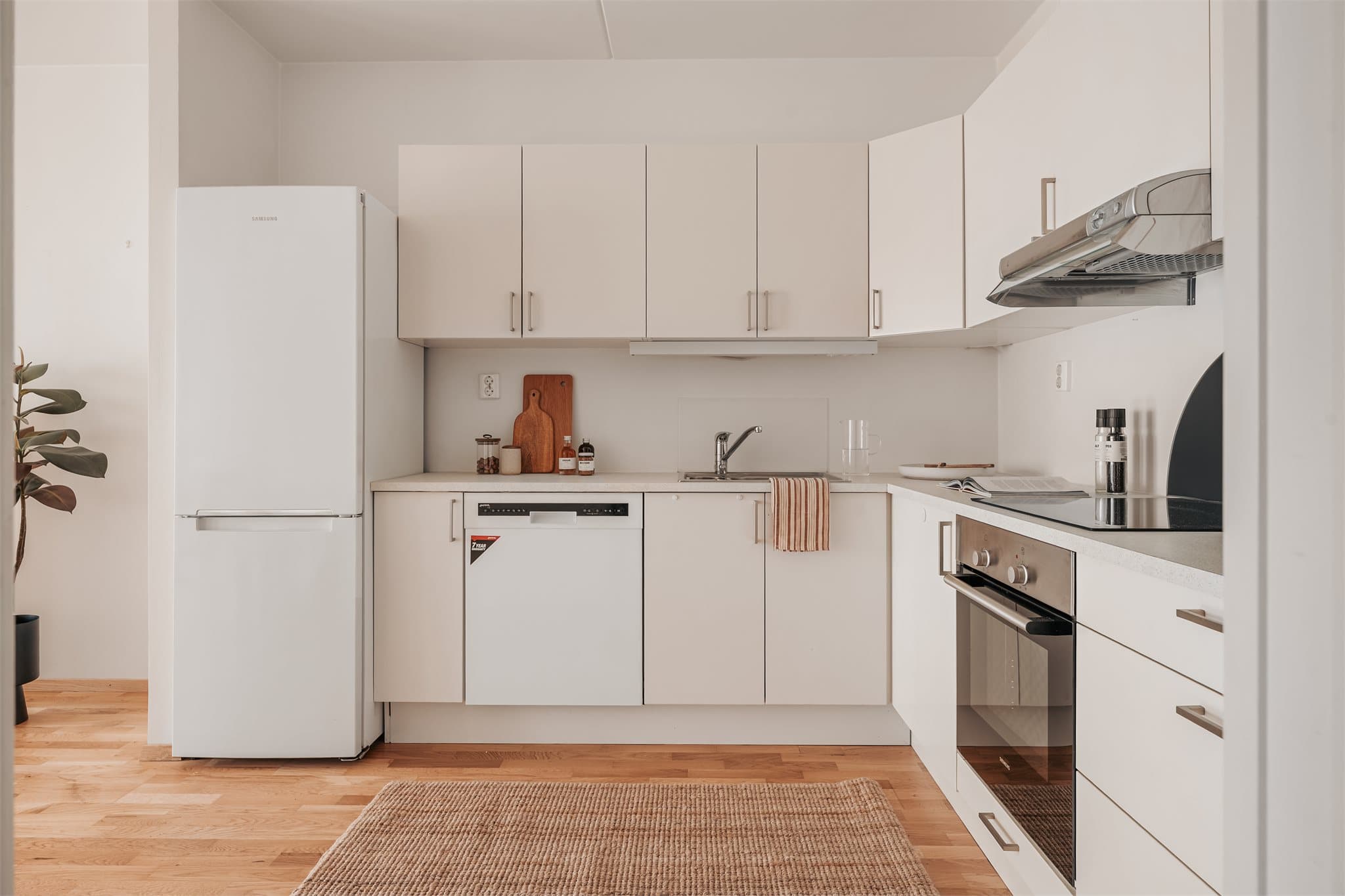 Leiligheten holder en moderne standard fra 2018.