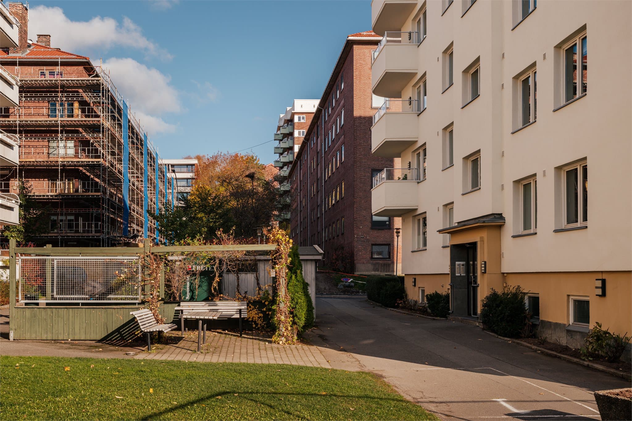 Eiendommen har en svært ettertraktet beliggenhet på populære Sagene.