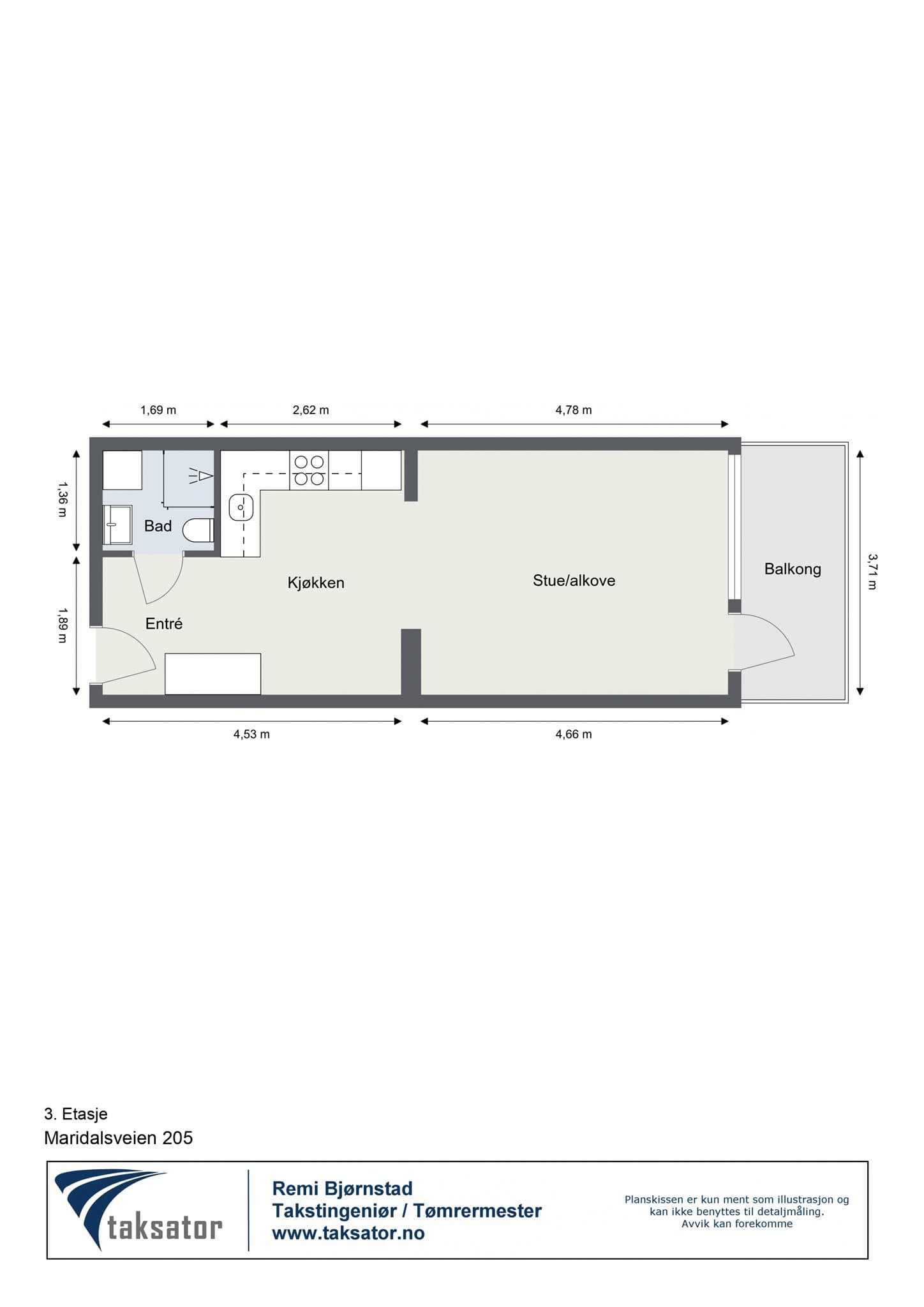 Plantegning - 3. Etasje