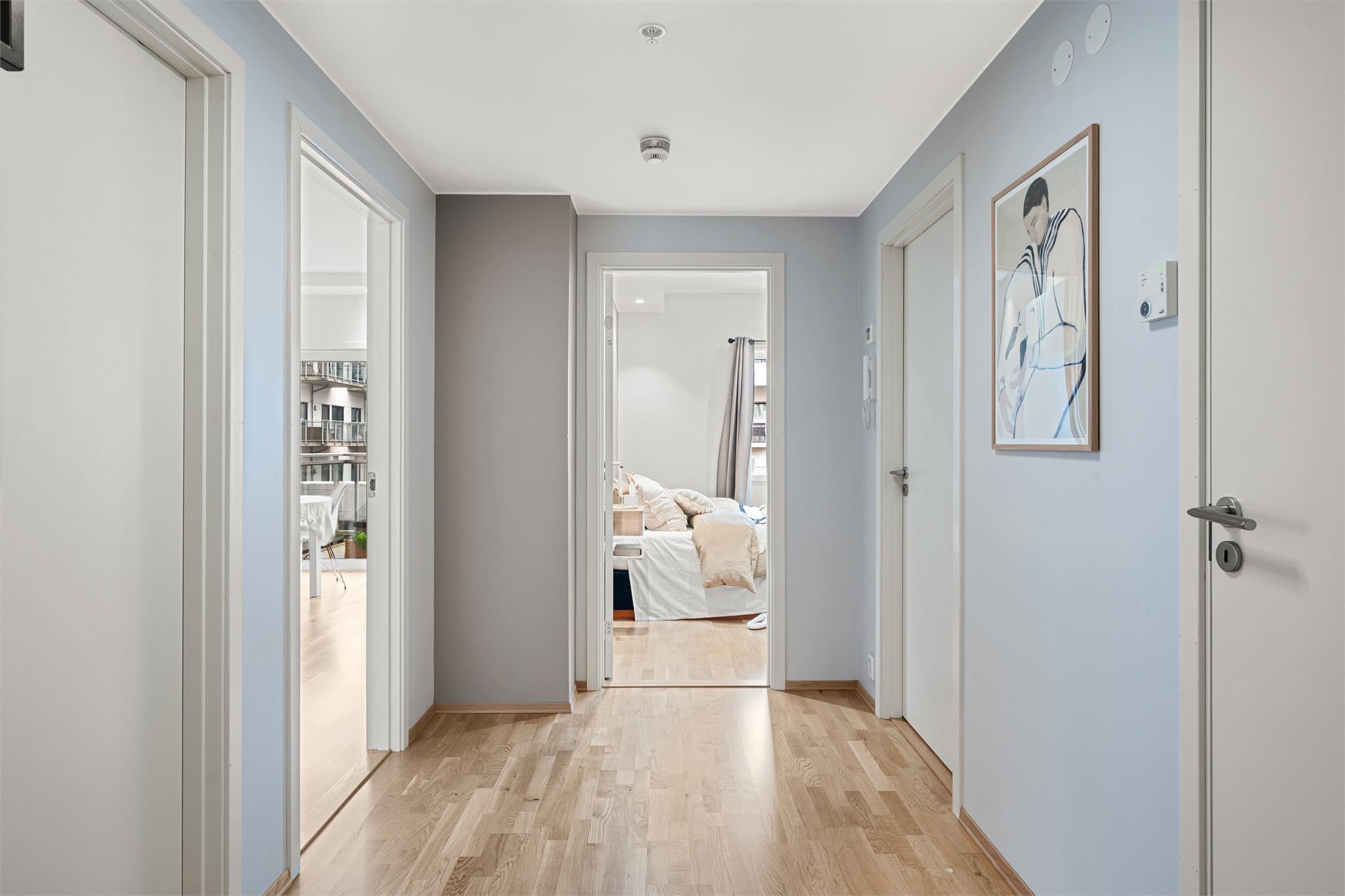 - Leiligheten har også balansert ventilasjon som skaper et godt inneklima -