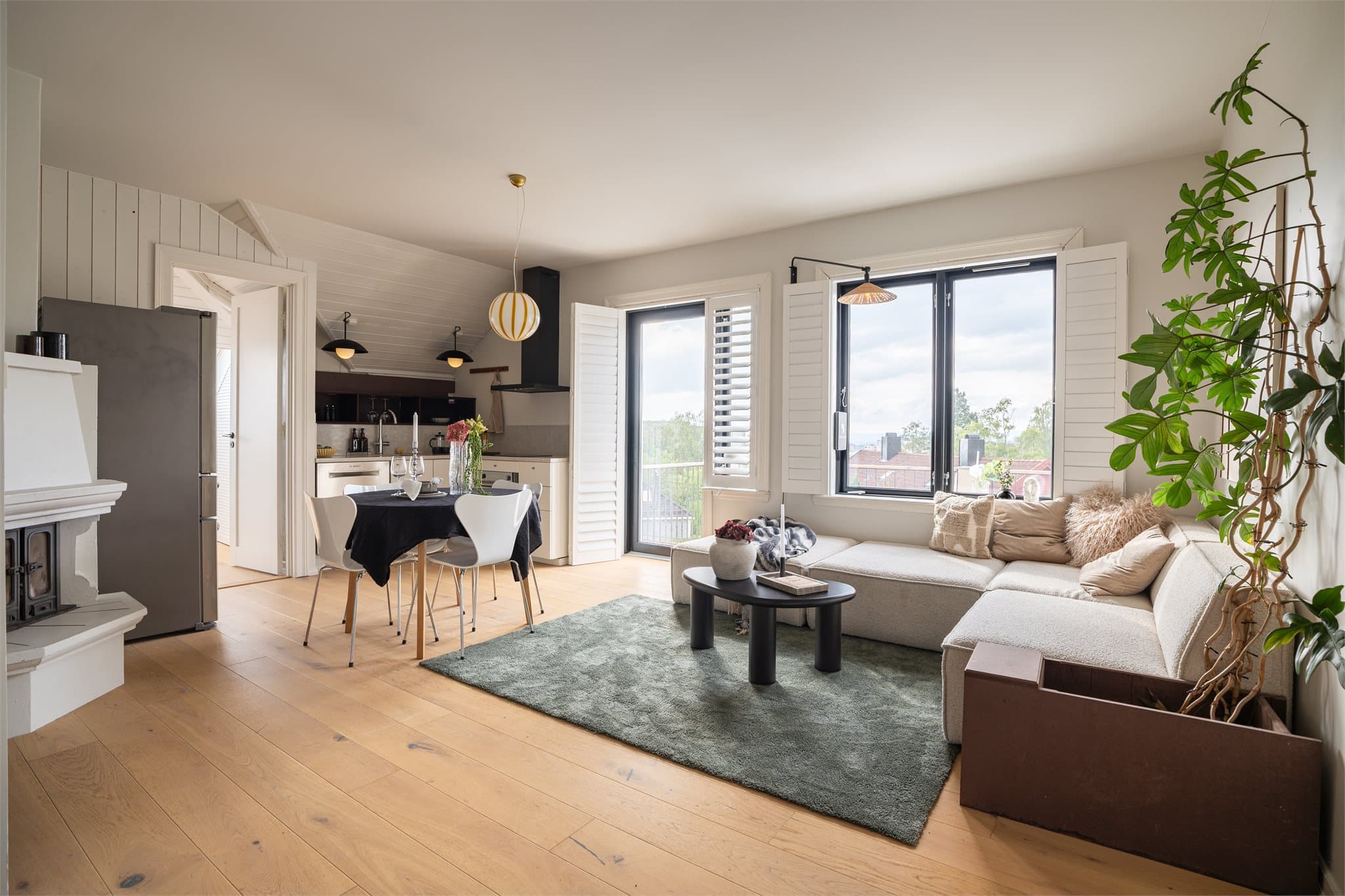 Åpen planløsning som enkelt kan tilpasses.